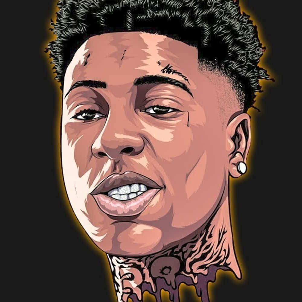 Quando Rondo, curly hair, neck tattoos, SD Desktop Wallpaper