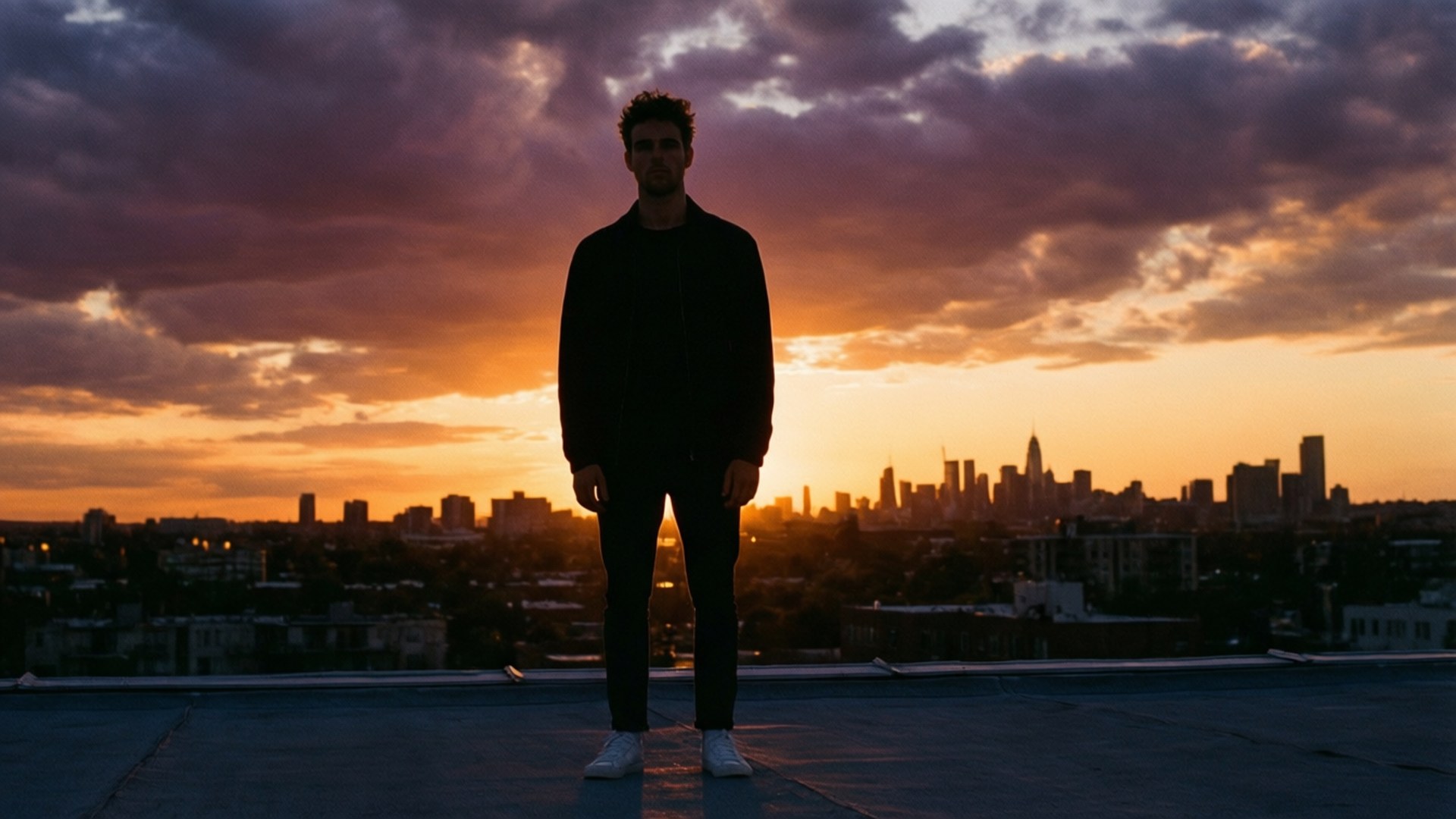 Quando Rondo, sunset, rooftop, Full HD Desktop Wallpaper