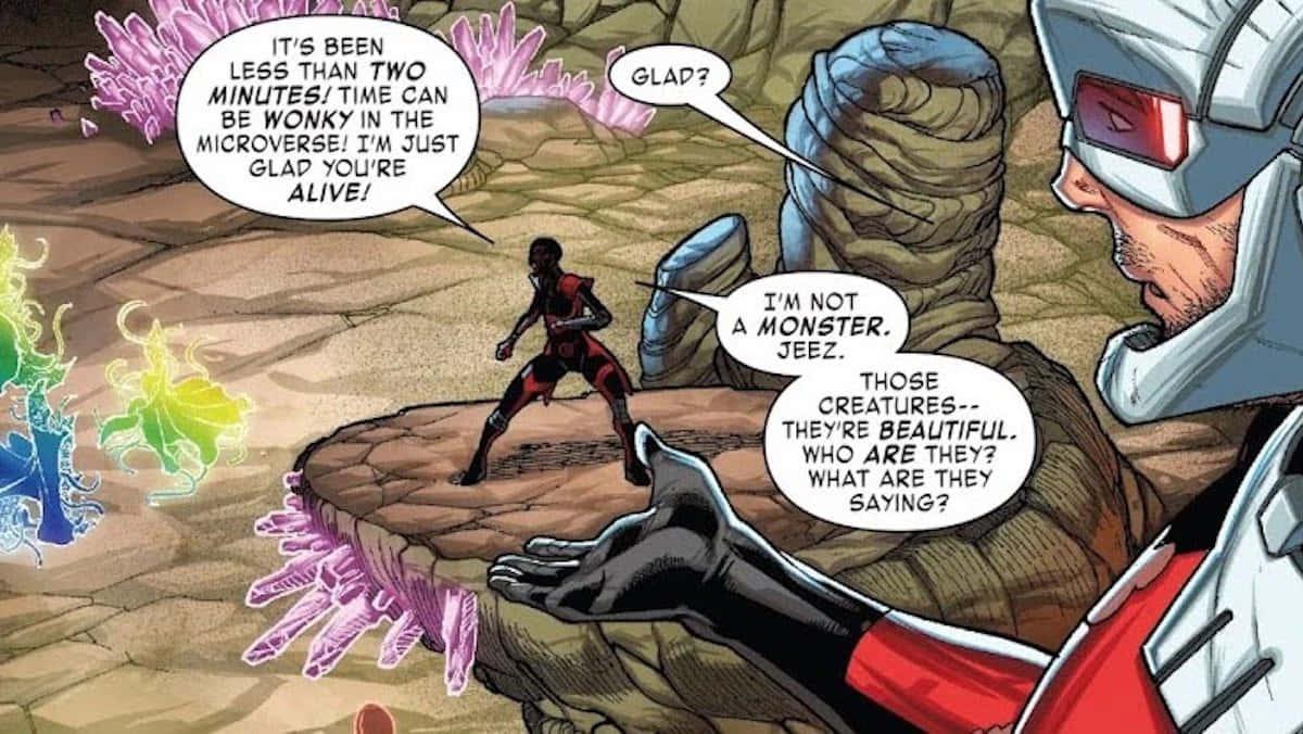 Quantum Realm, red and black, rocky platform, SD Desktop Wallpaper
