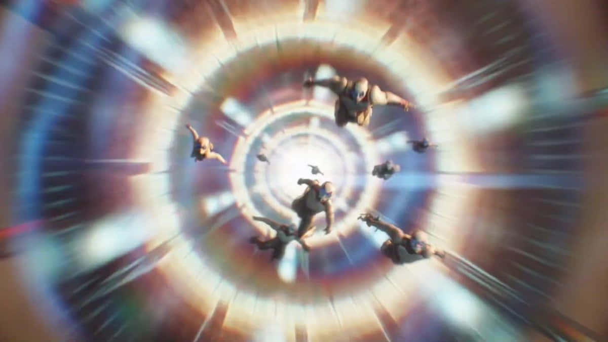 Quantum Realm, cosmic tunnel, glowing light rays, SD Desktop Wallpaper