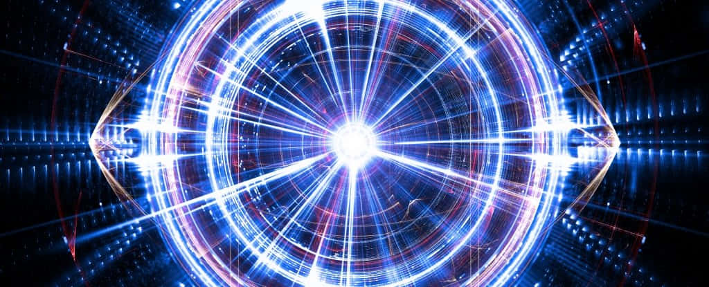 Quantum Realm, radiant blue, white digital vortex, SD Desktop Wallpaper
