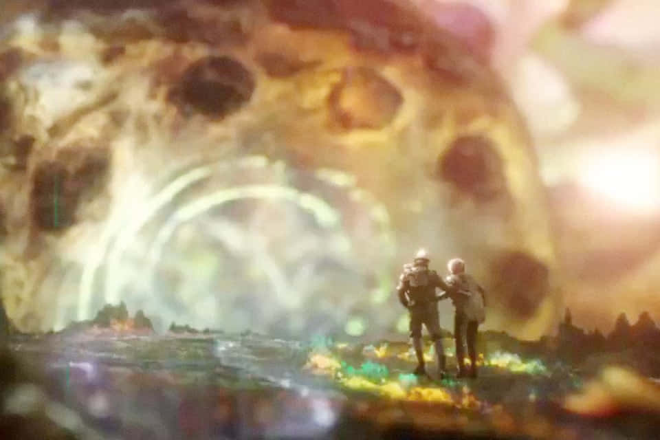 Quantum Realm, glowing alien structure, surreal, SD Desktop Wallpaper