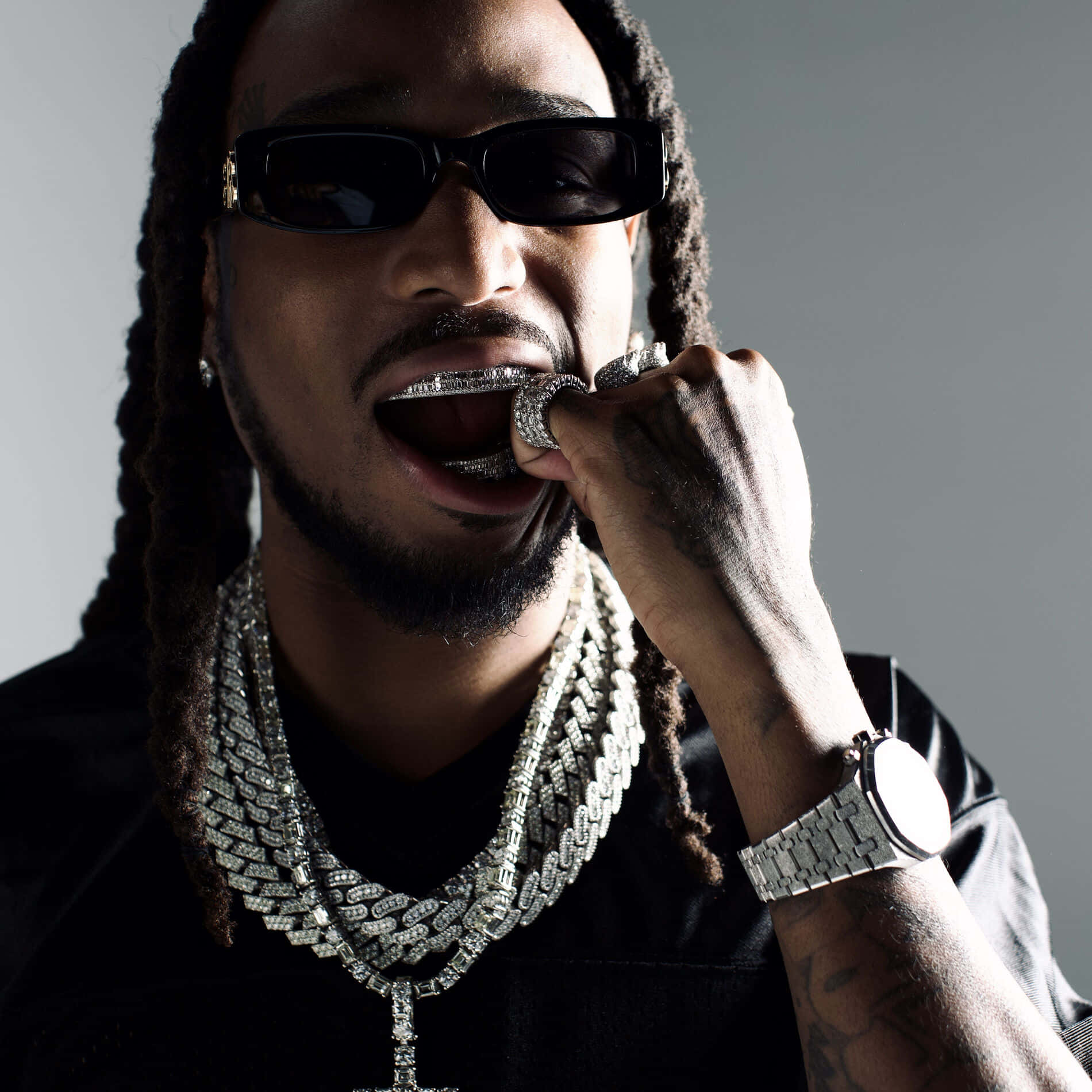 Quavo, dreadlocks, sunglasses, HD Desktop Wallpaper