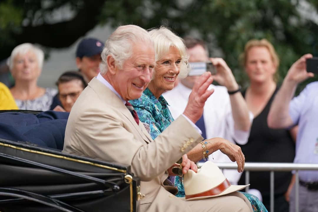 Queen Camilla, carriage, black, SD Desktop Wallpaper