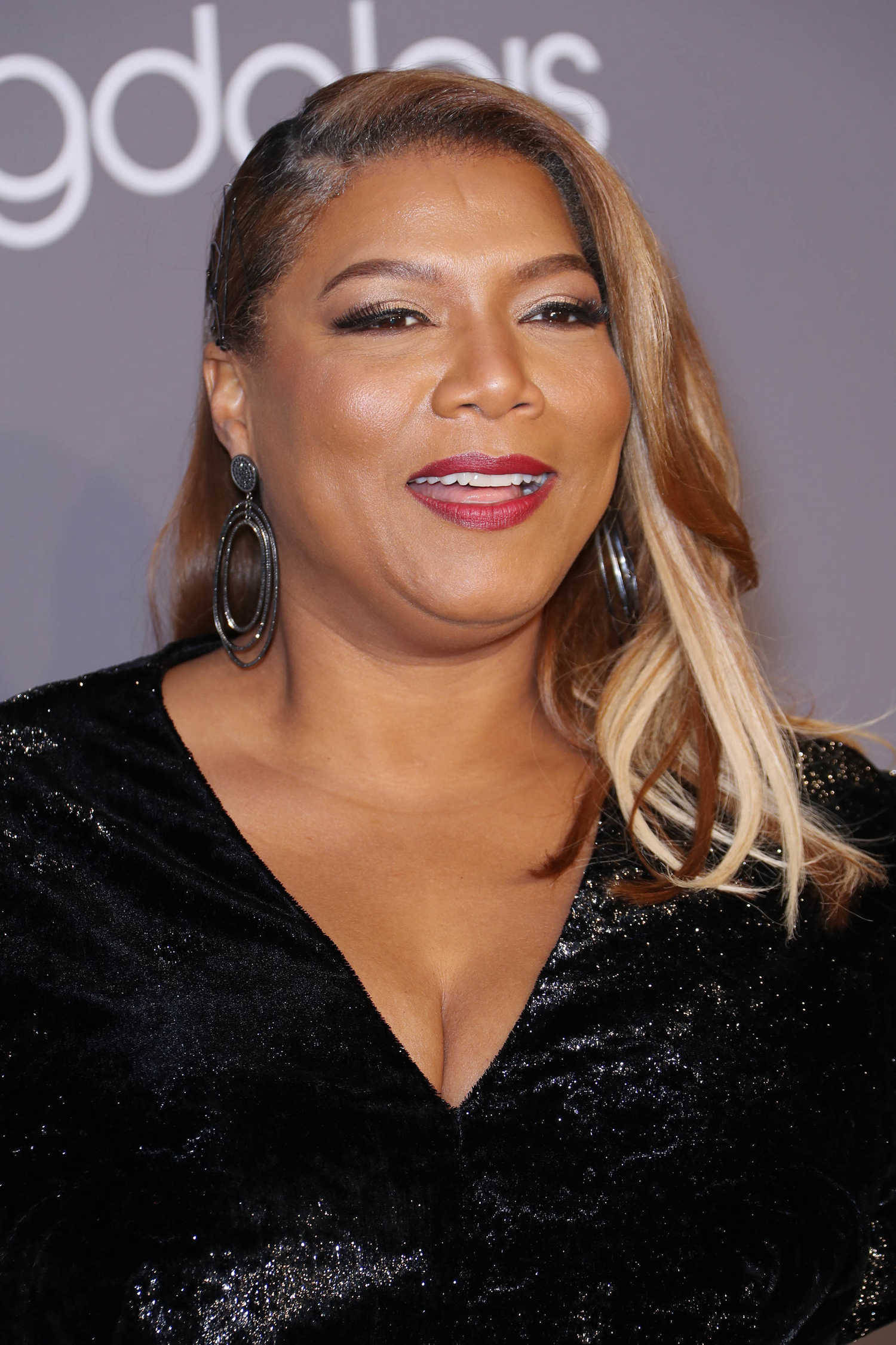 Queen Latifah, blonde hair, bold red lips, Full HD Phone Wallpaper