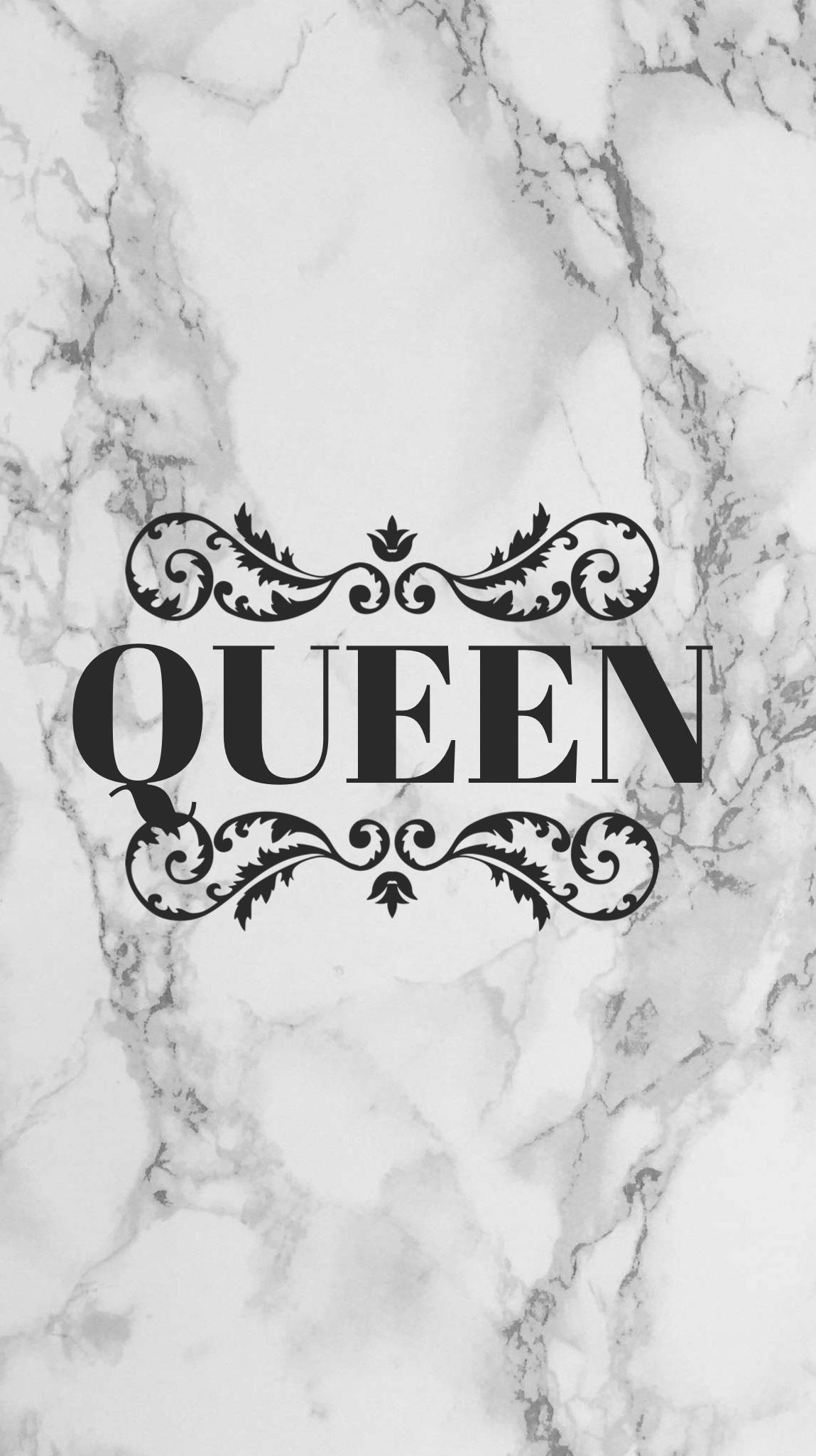 Queen, black white marble, white marble background, Full HD Phone Wallpaper
