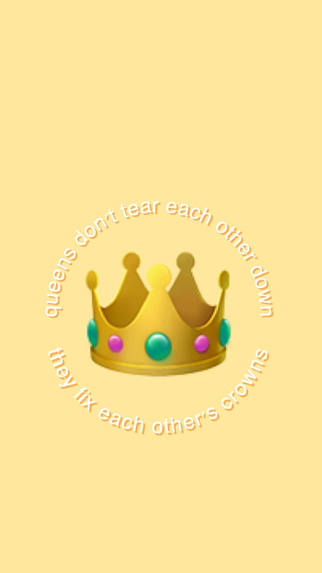 yellow baddie, golden crown, colorful gems, Full HD Phone Wallpaper