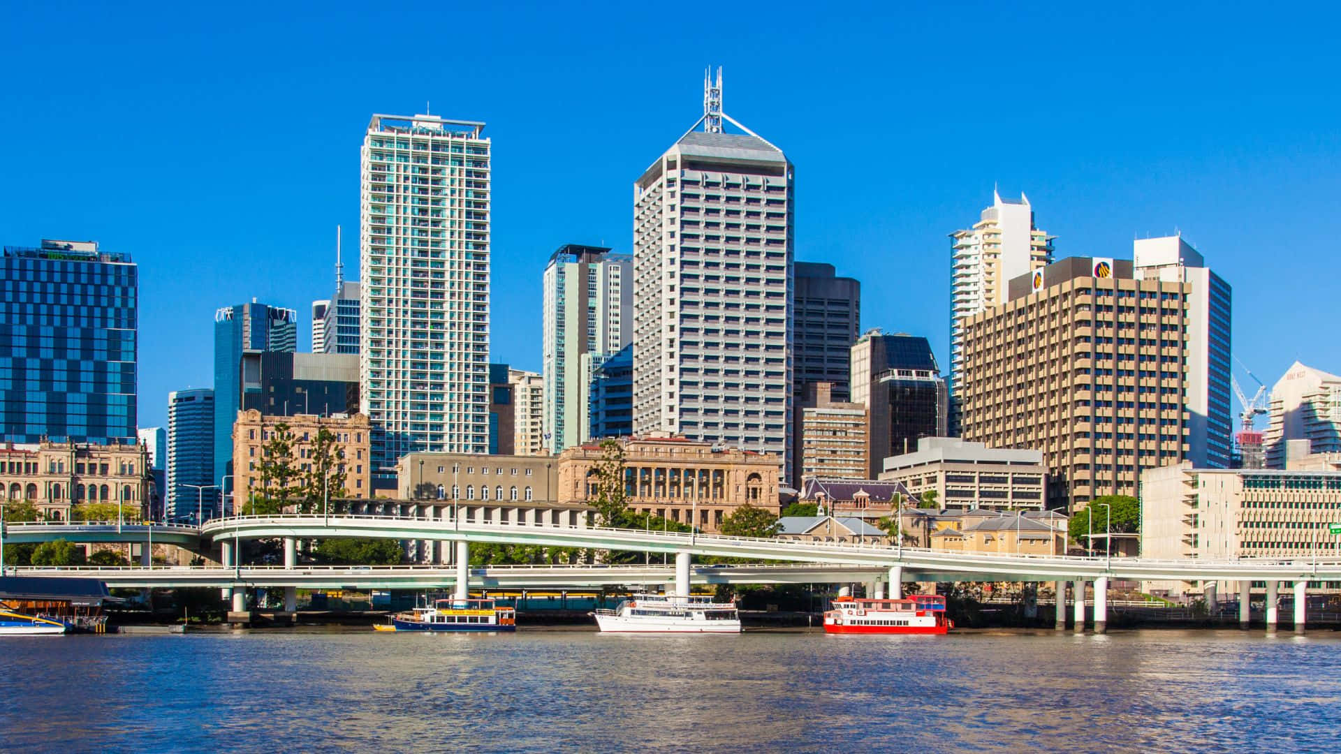 Queensland, city skyline, modern skyscrapers, Full HD Desktop Wallpaper