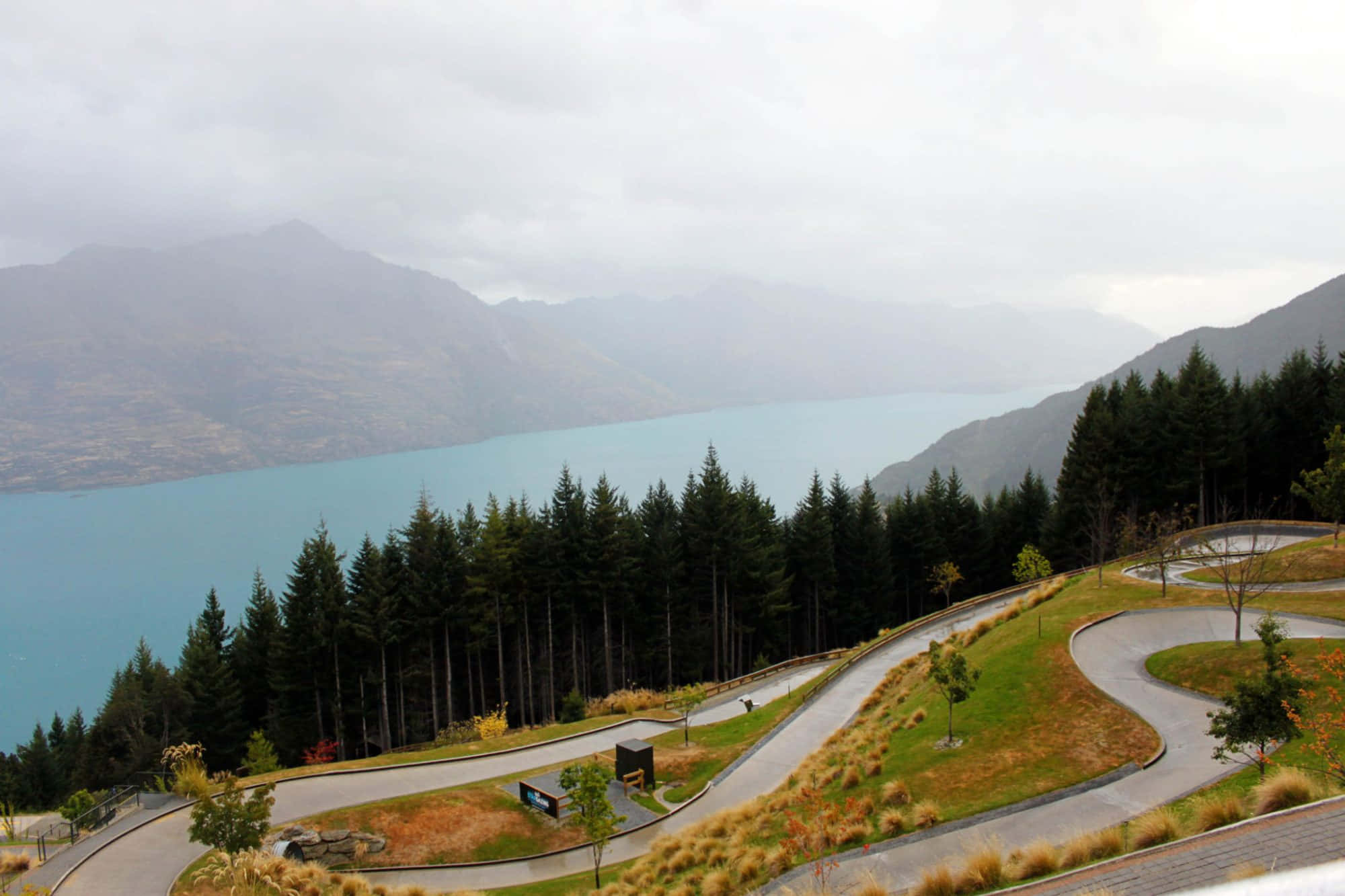 Queenstown, lakeside scenic view, turquoise lake, Full HD Desktop Wallpaper