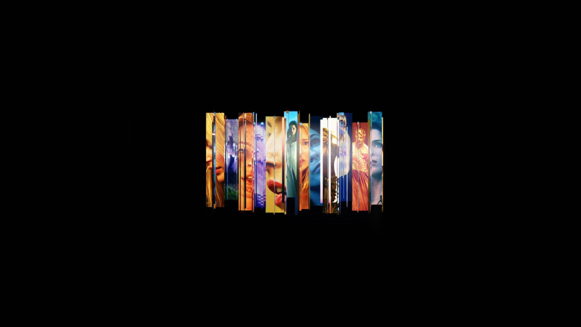 Queer As Folk, colorful verticals, black background, Full HD Desktop Wallpaper