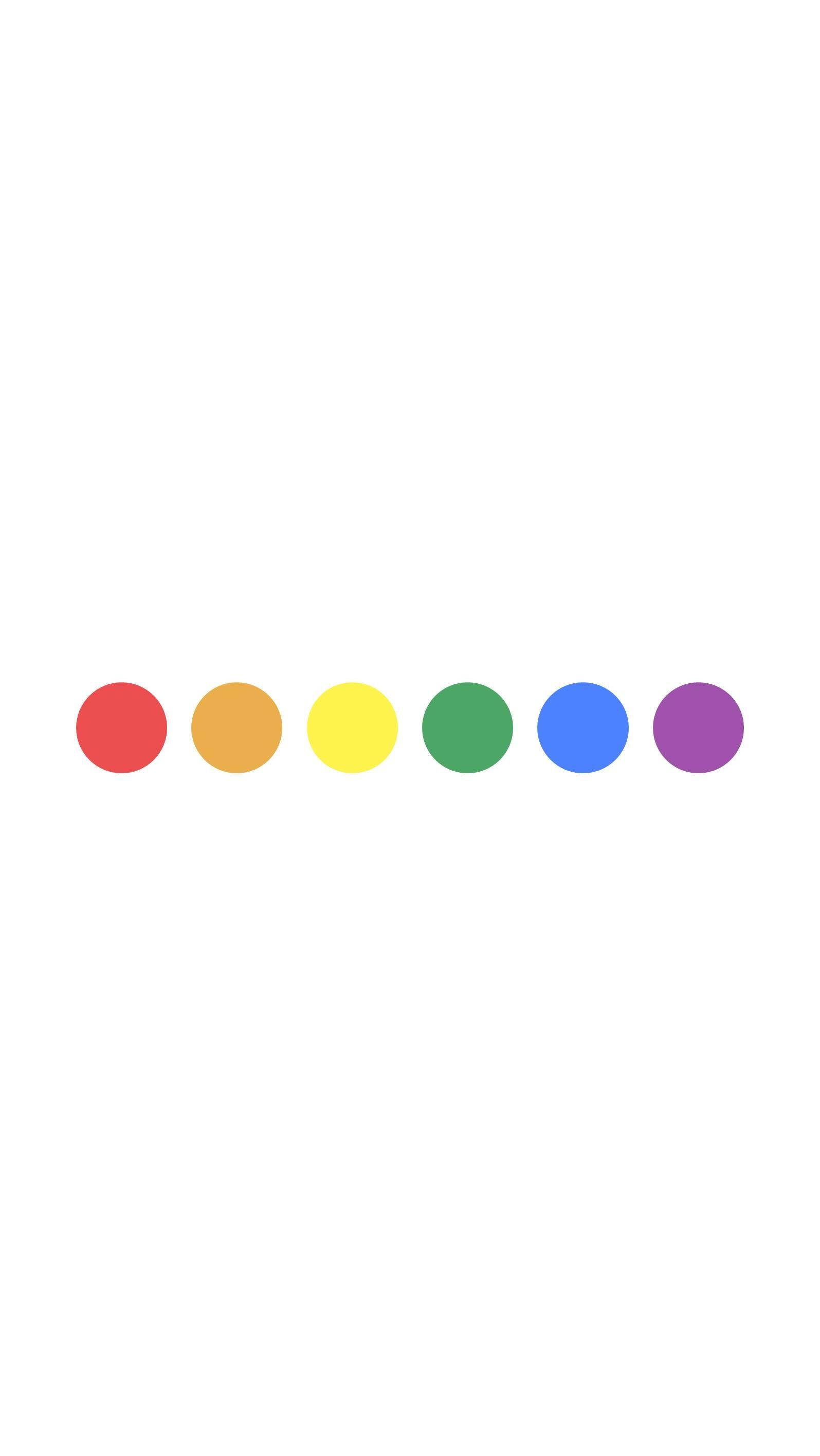 rainbow spectrum, white background, vibrant colored circles, 2K Phone Wallpaper