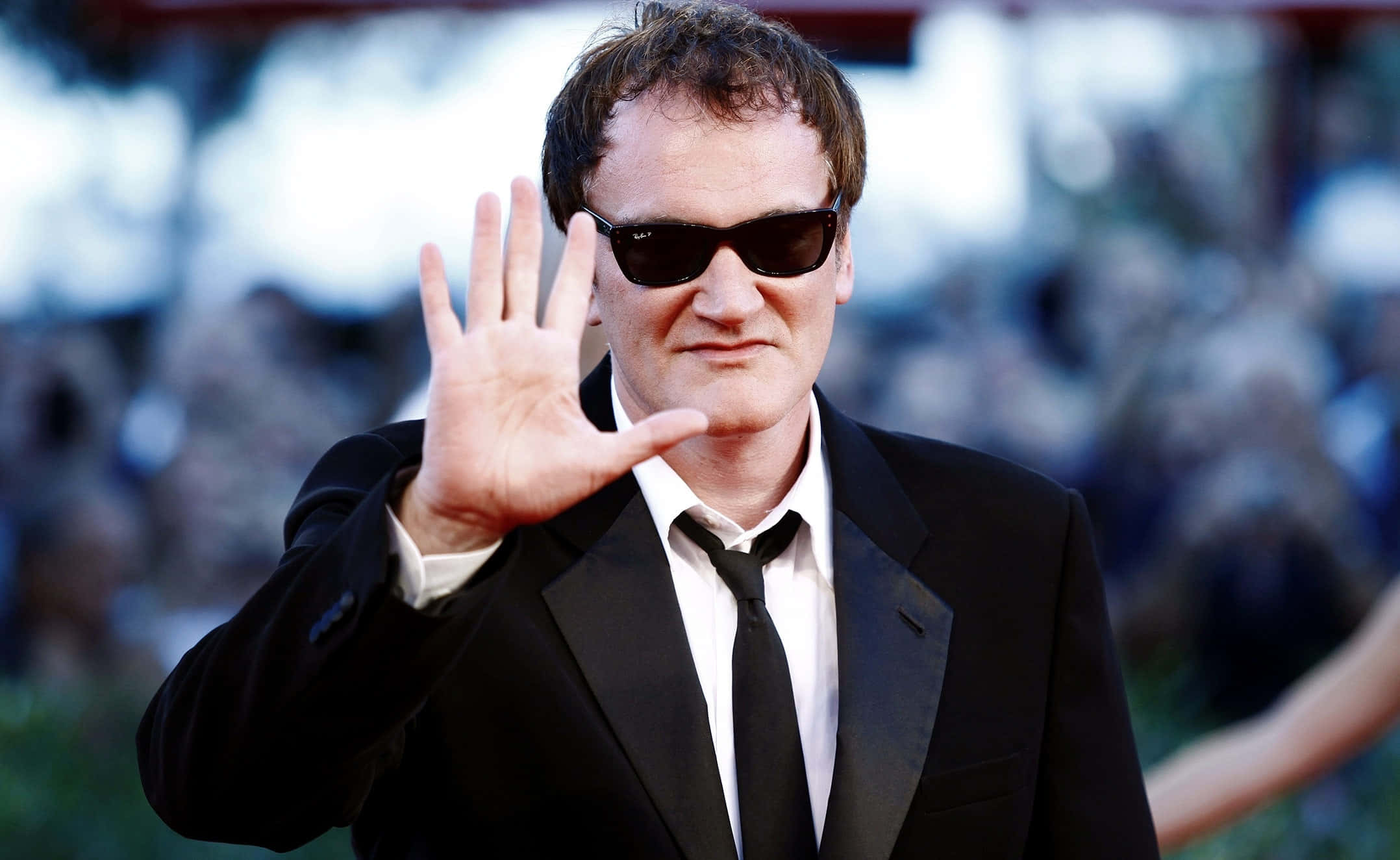 Quentin Tarantino, red carpet event, black suit, Full HD Desktop Wallpaper