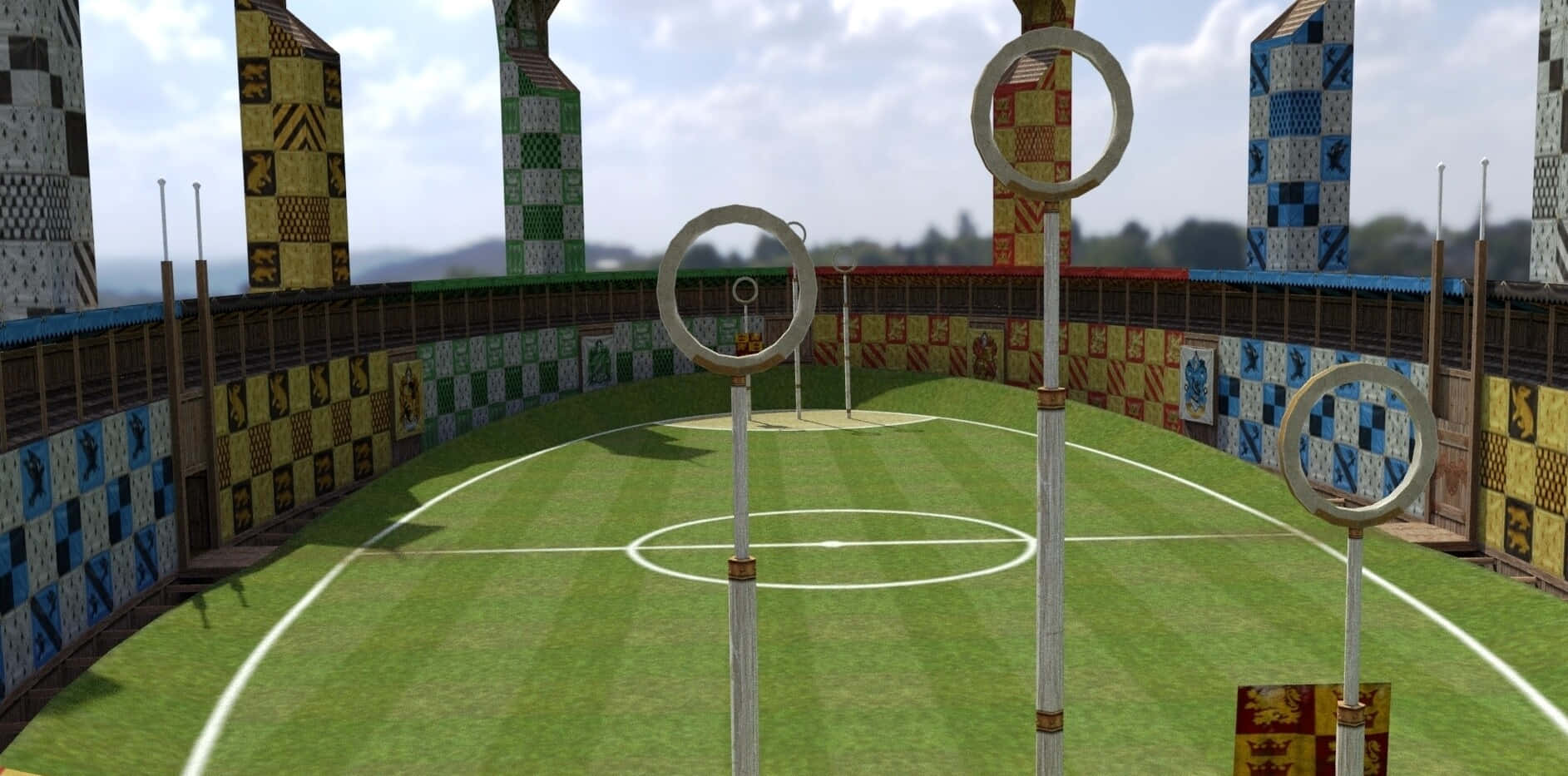 Quidditch, 1885 x 933, pitch, HD Desktop Wallpaper