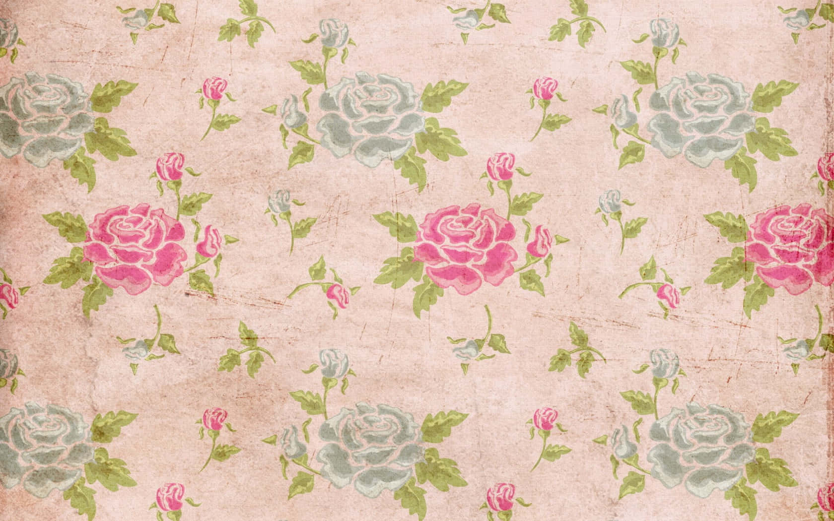 handmade quilt, vintage floral wallpaper, pink roses, HD Desktop Wallpaper