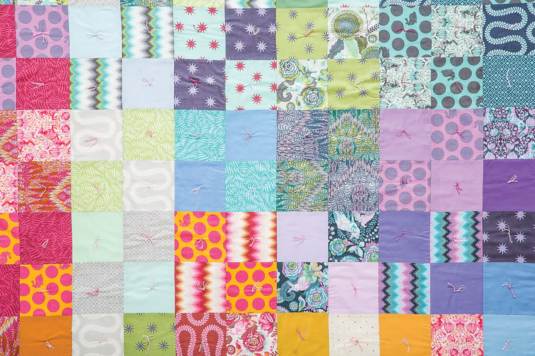 quilt, patchwork quilt, colorful fabric squares, HD Desktop Wallpaper