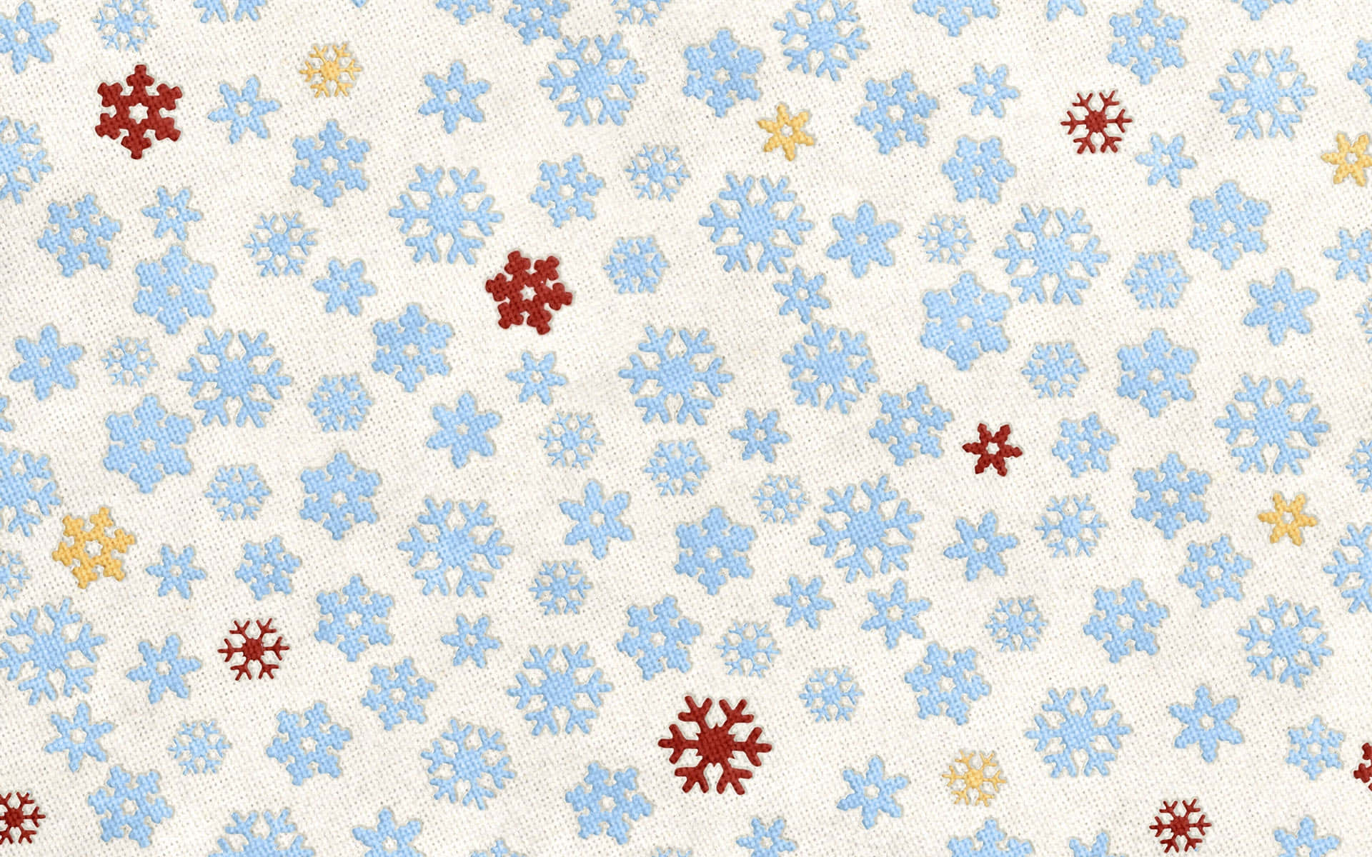 quilt, textured fabric, embroidered snowflakes, Full HD Desktop Wallpaper