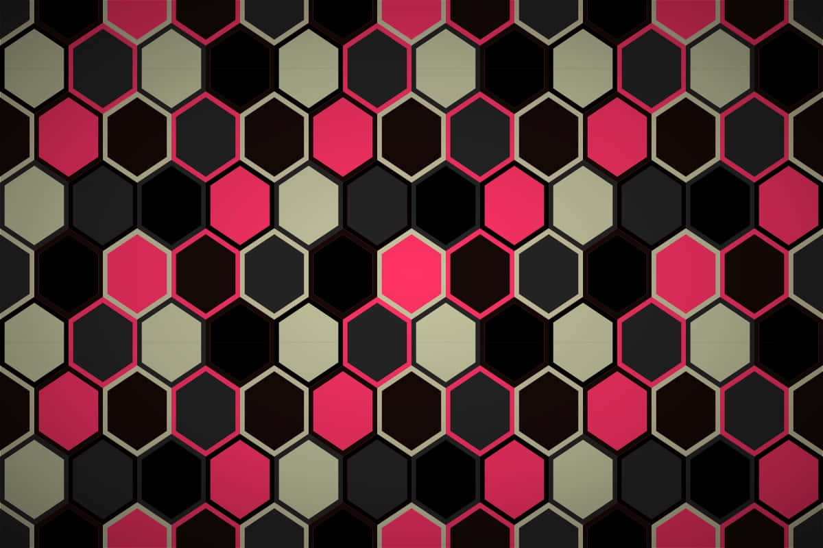 Quilt, black, pink, SD Desktop Wallpaper