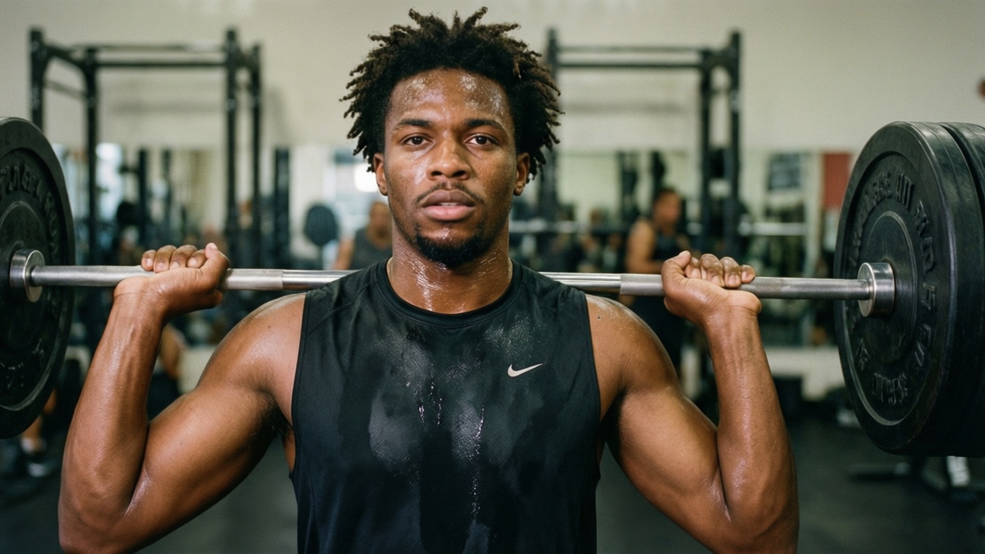 Quinnen Williams, gym, lifting weights, Full HD Desktop Wallpaper