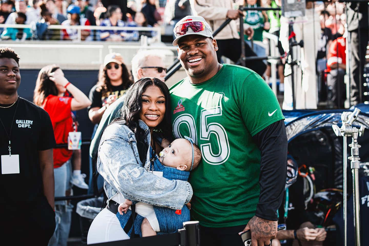 Quinnen Williams, green football jersey, baby, HD Desktop Wallpaper