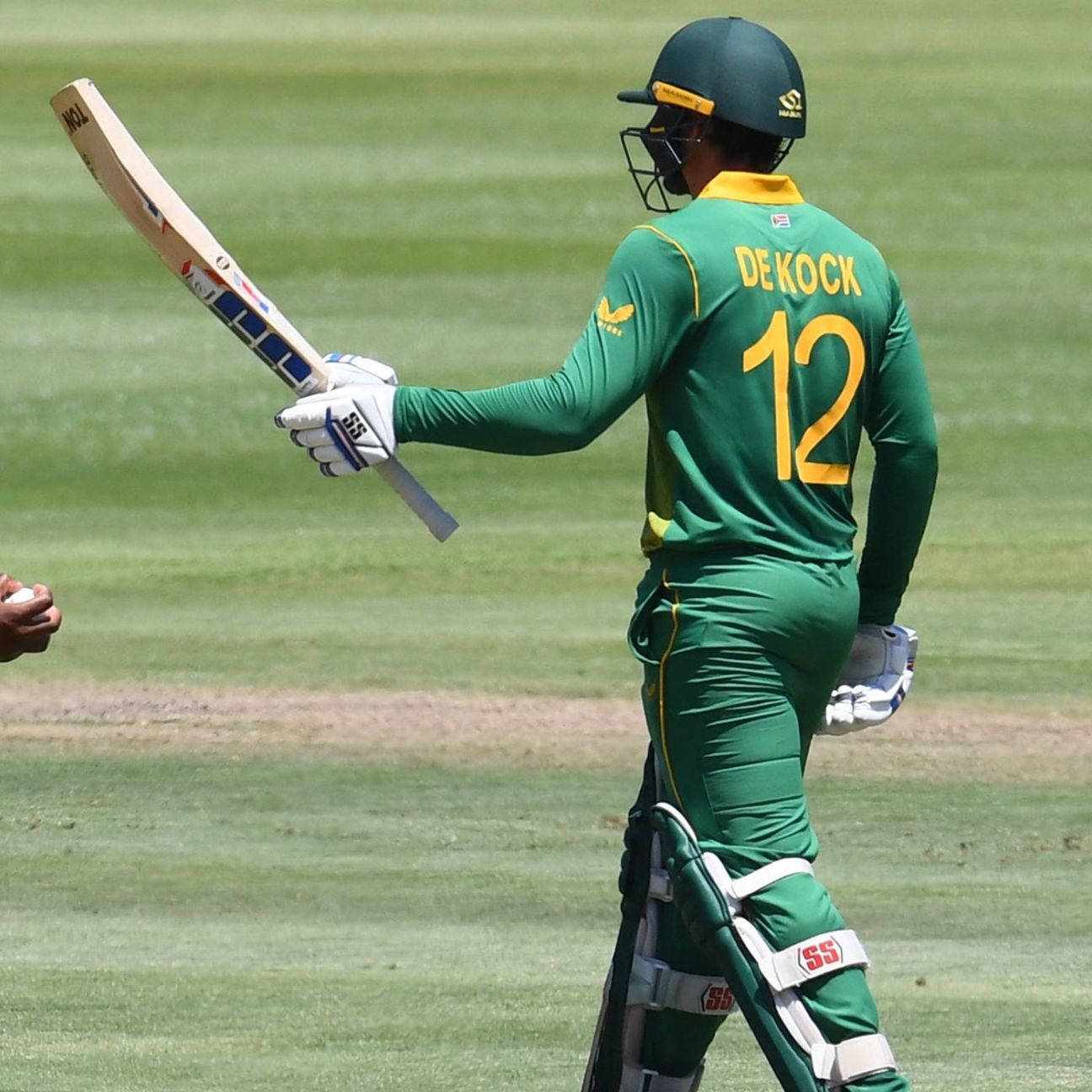 Quinton De Kock, green uniform, number 12, HD Desktop Wallpaper