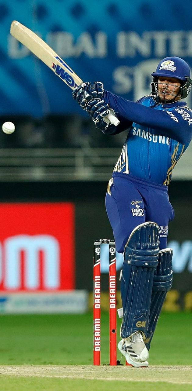 Quinton De Kock, blue uniform, white ball, HD Phone Wallpaper