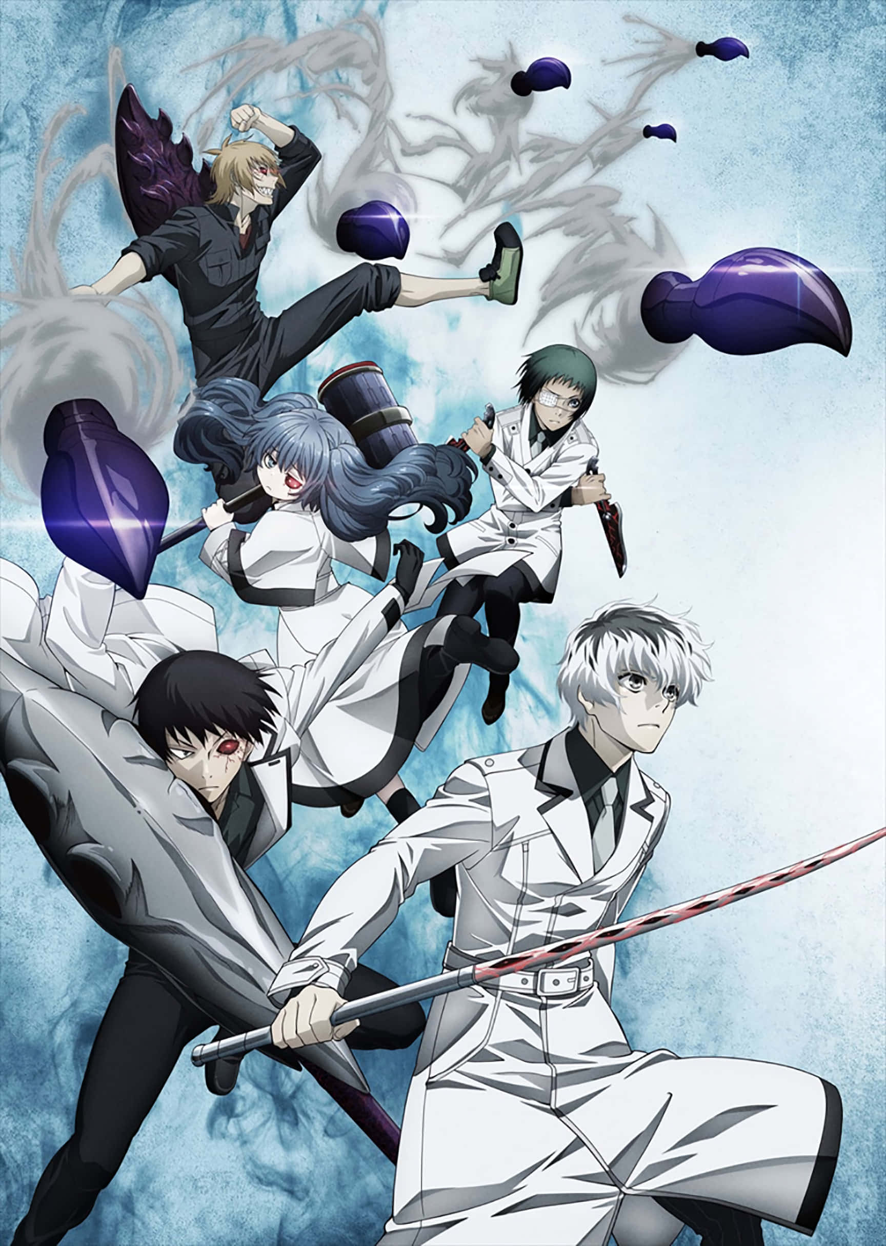 Quinx, white coats, swords, Full HD Phone Wallpaper