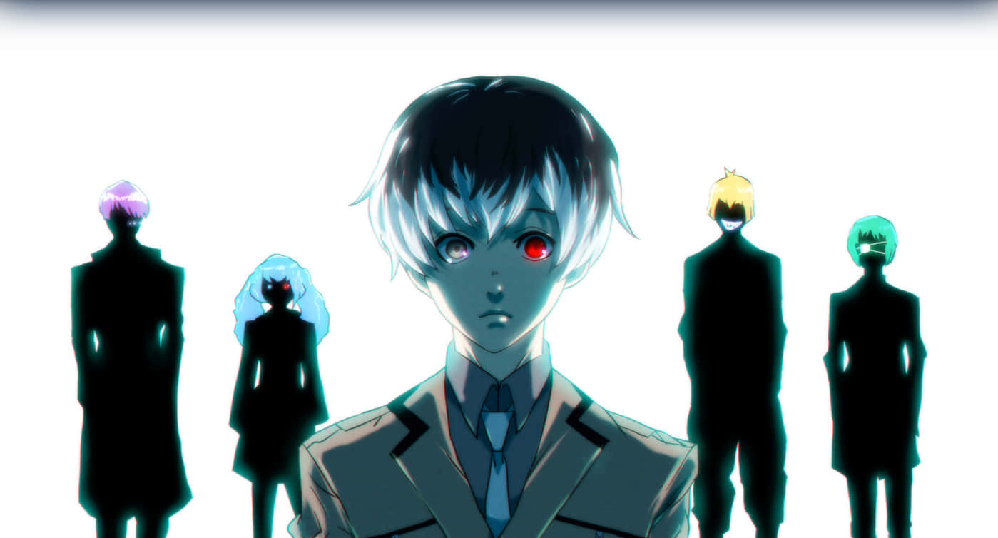 Quinx, glowing red eye, shadowy figures, HD Desktop Wallpaper