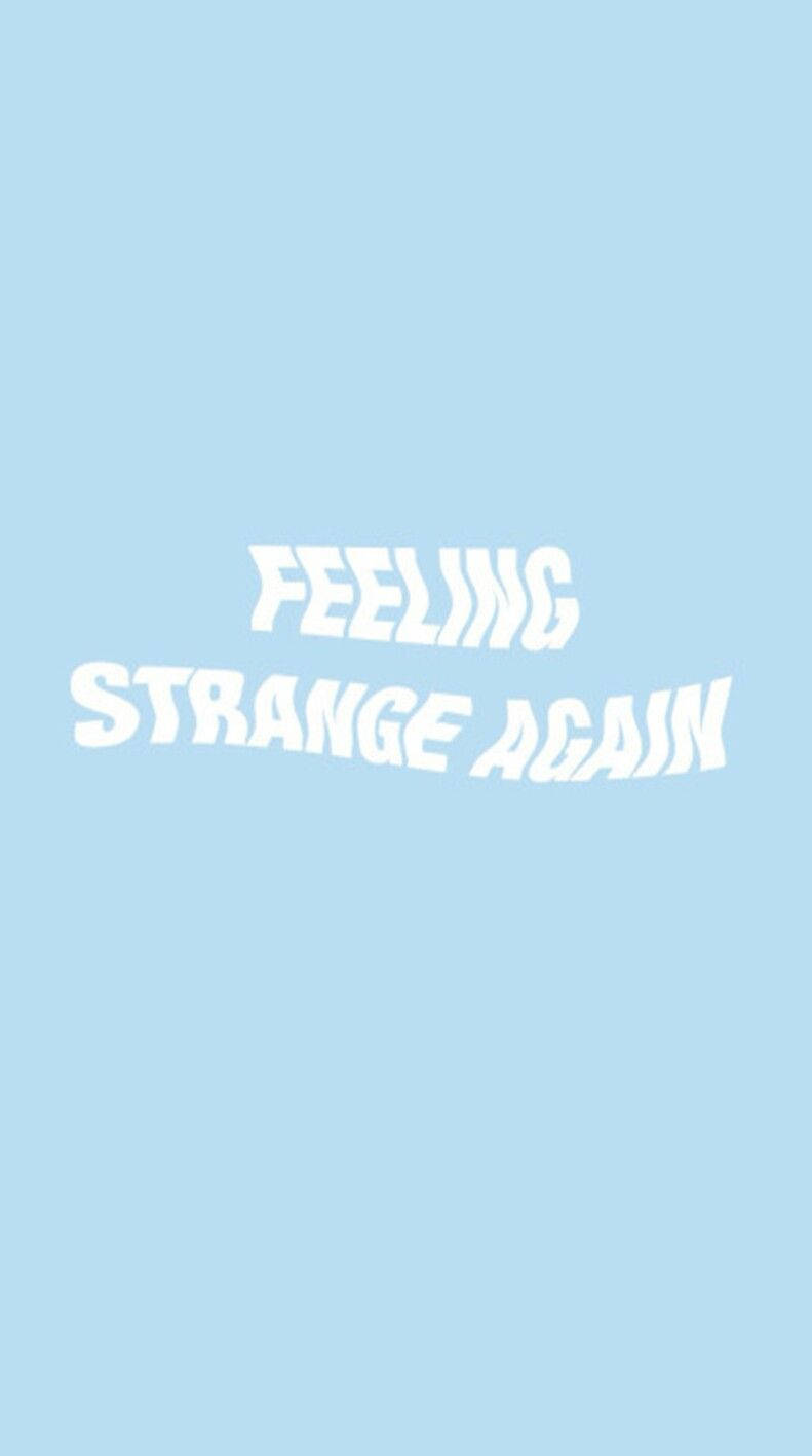Feeling Strange Again, blue aesthetic, iPhone, HD Phone Wallpaper