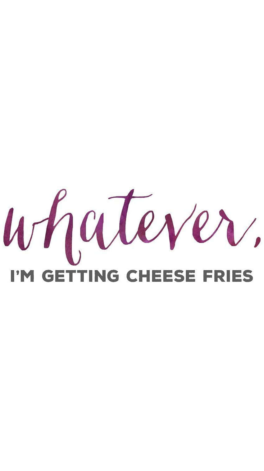 cheese fries, purple cursive, gray sans-serif, HD Phone Wallpaper