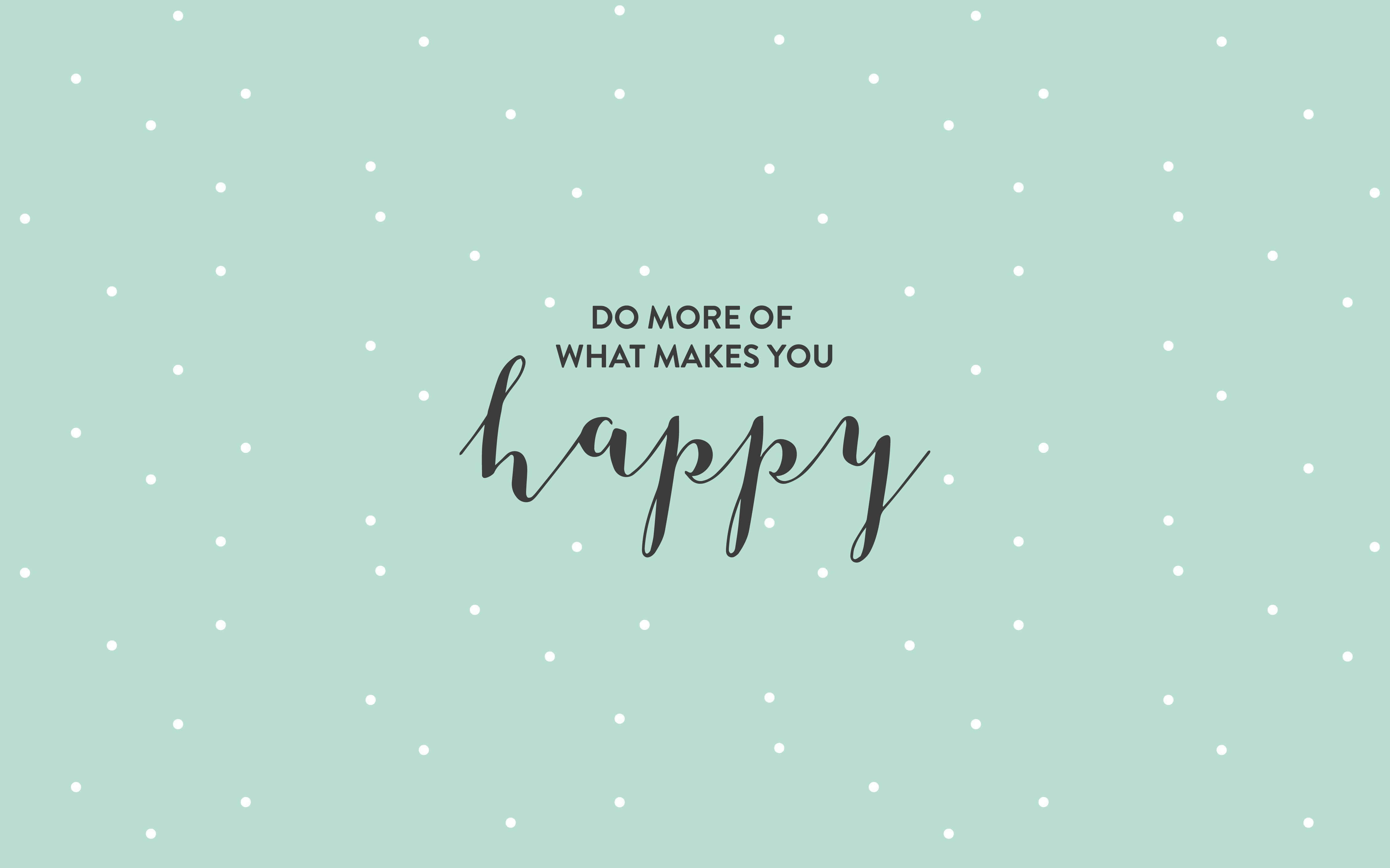 mint green, white polka dots, elegant black script, 4K Desktop Wallpaper