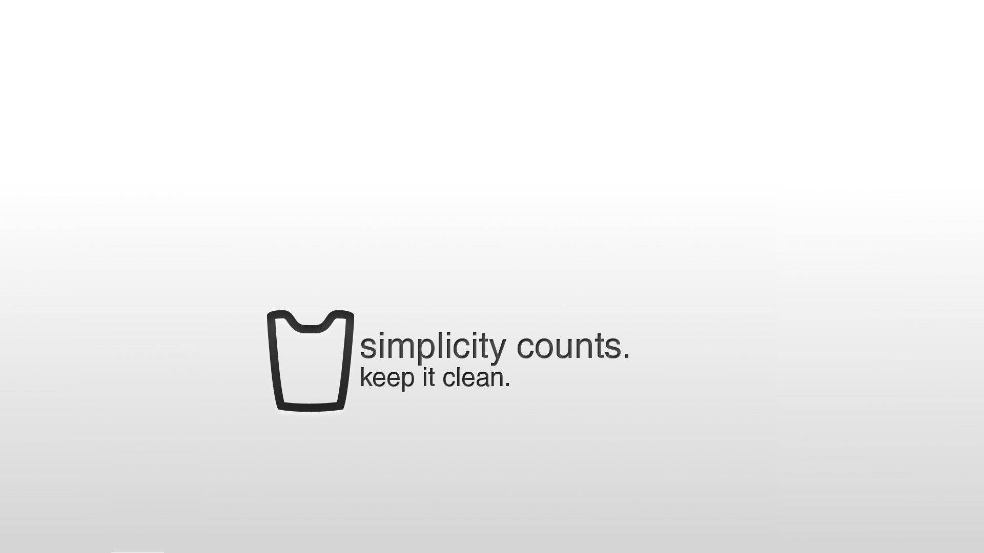 simplicity counts, white minimalist, laundry icon, Full HD Desktop Wallpaper