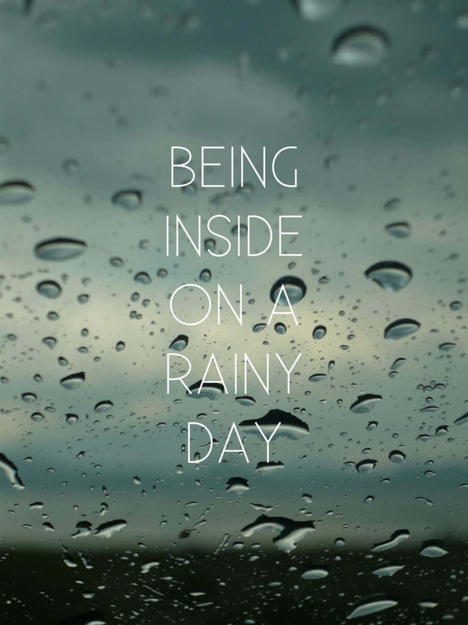 Raindrops, window, gray clouds, HD Phone Wallpaper