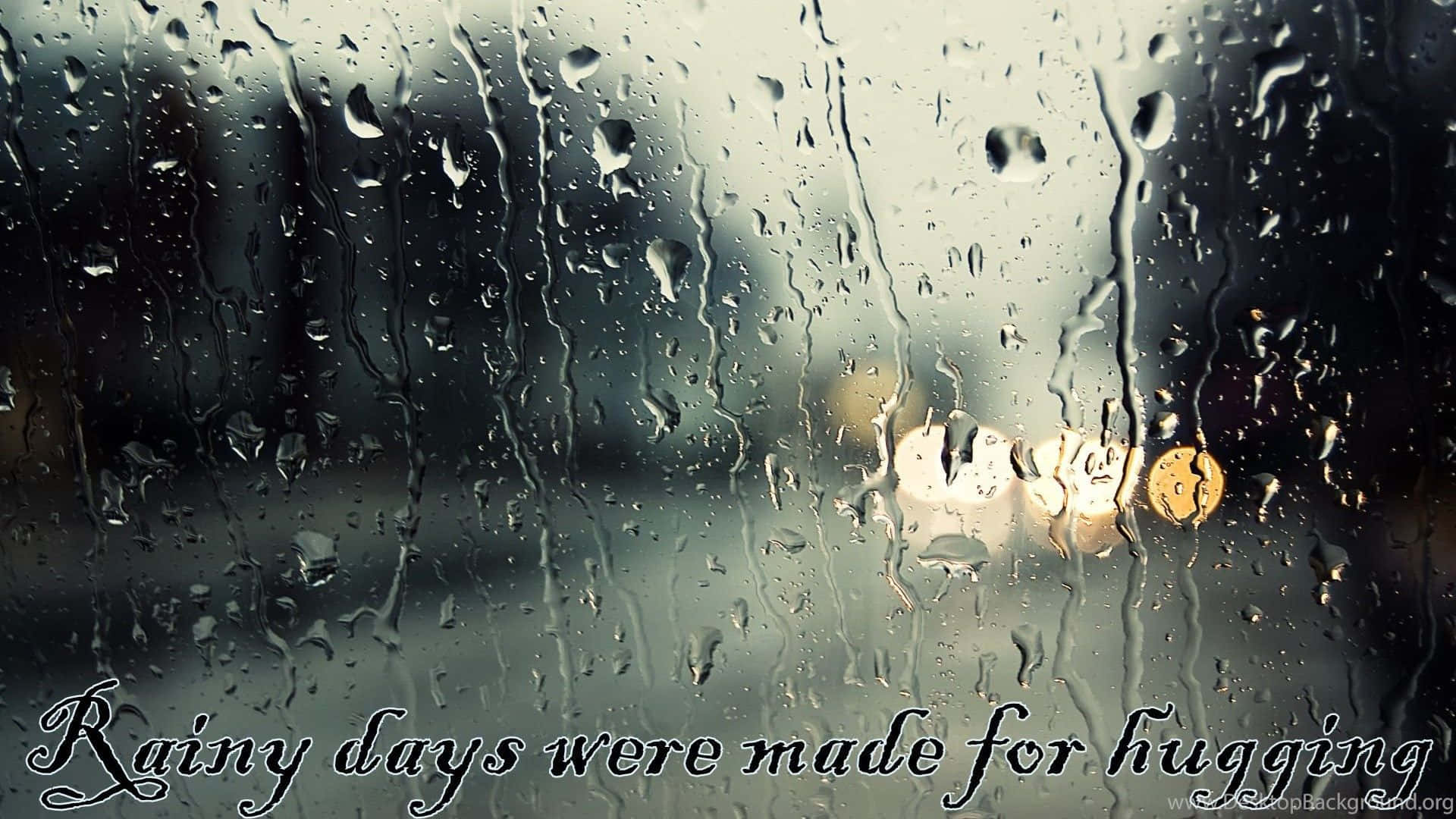 rainy day, raindrops, glass pane, Full HD Desktop Wallpaper
