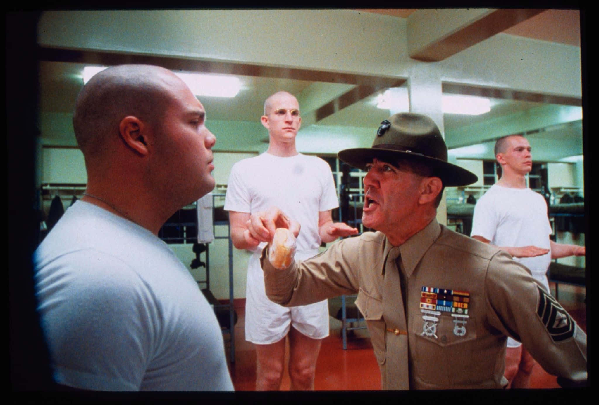 R. Lee Ermey, drill instructor, uniform, Full HD Desktop Wallpaper