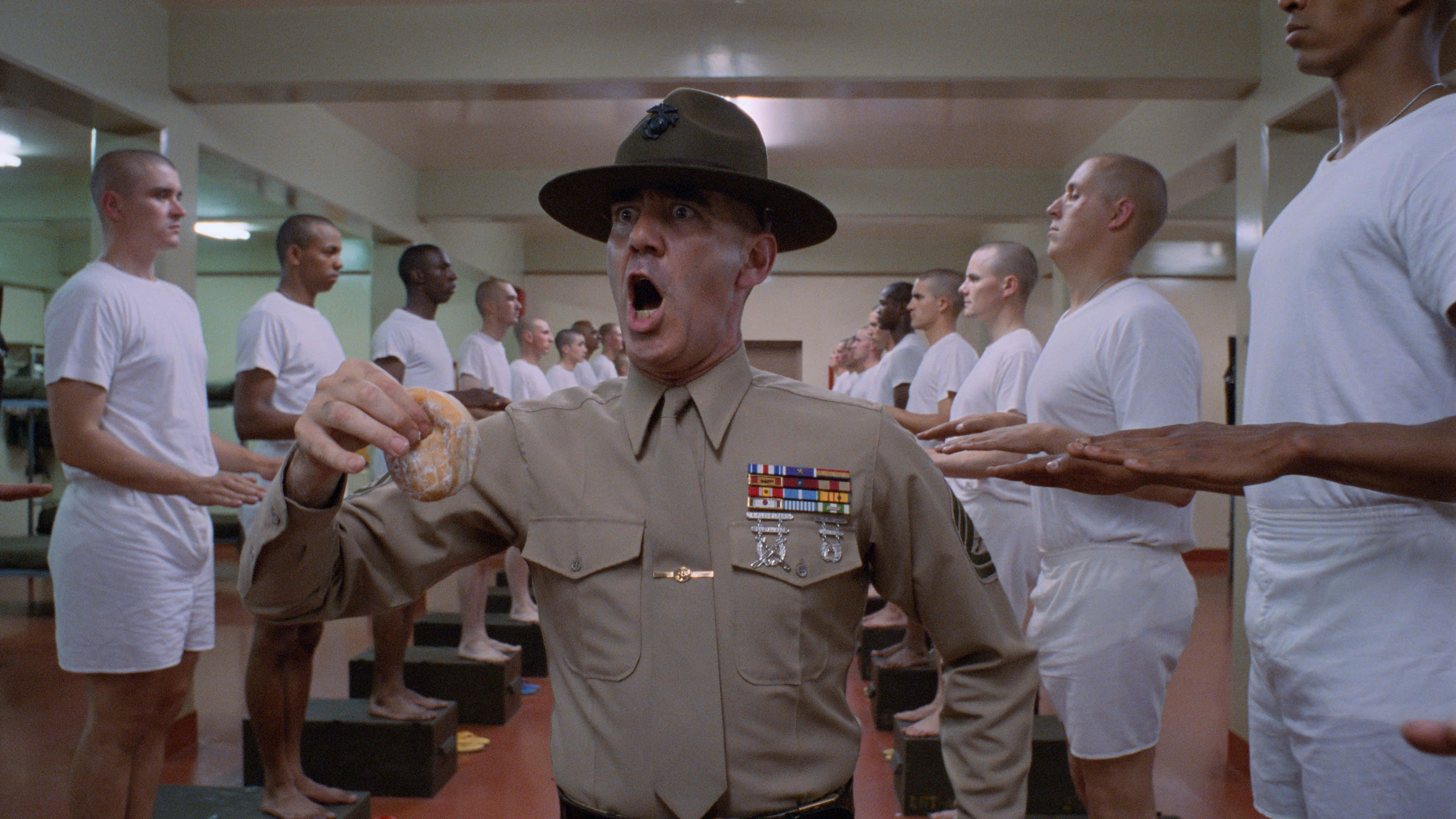 R. Lee Ermey, drill instructor, uniform, 4K Desktop Wallpaper