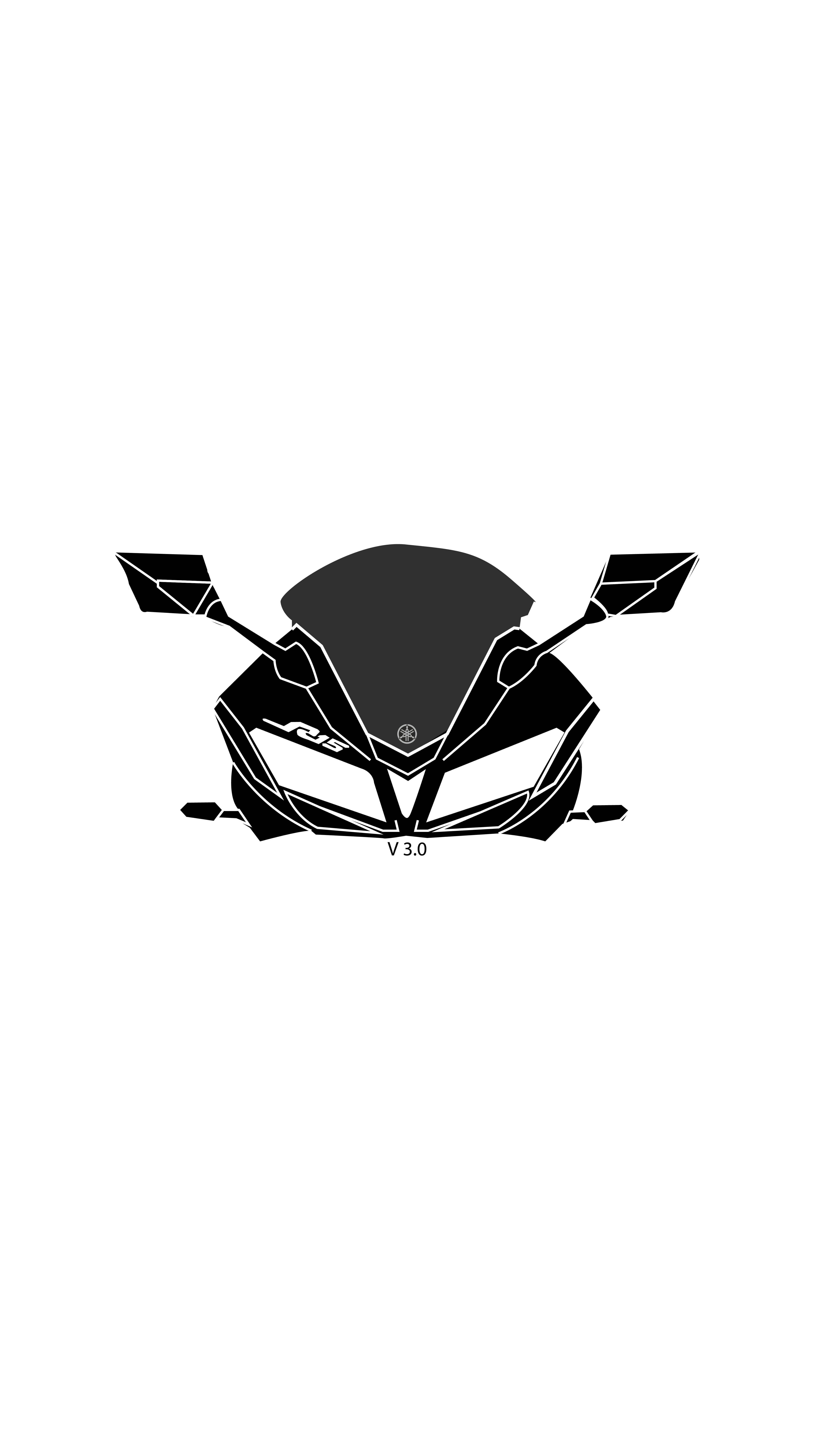 R15v3, windshield art, sport motorcycle, 8K Phone Wallpaper