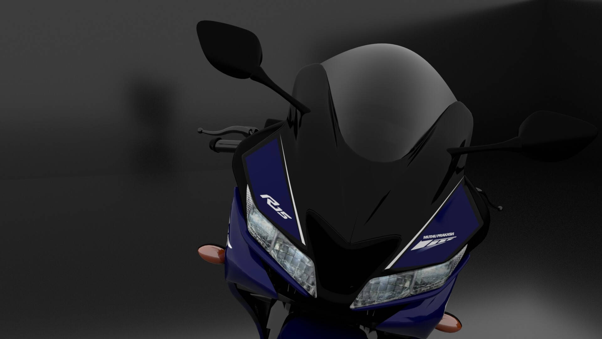 R15v3, blue, black, Full HD Desktop Wallpaper