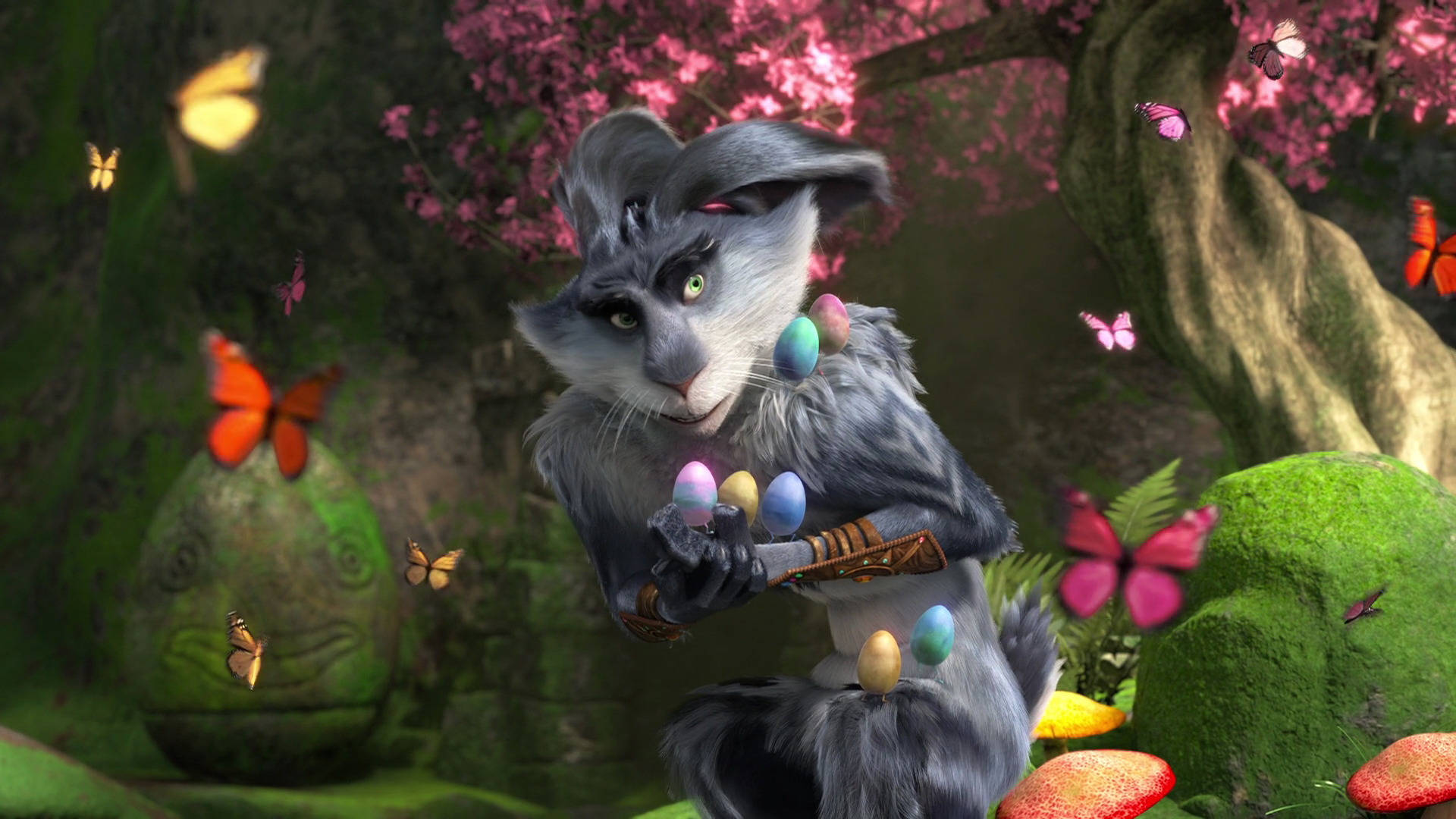 BunnyMund, Eggs, Forest, Full HD Desktop Wallpaper