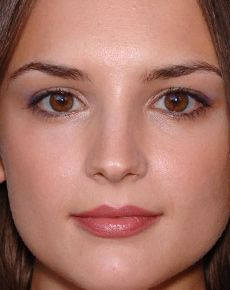 Rachael Leigh Cook, warm brown eyes, soft natural makeup, SD Phone Wallpaper