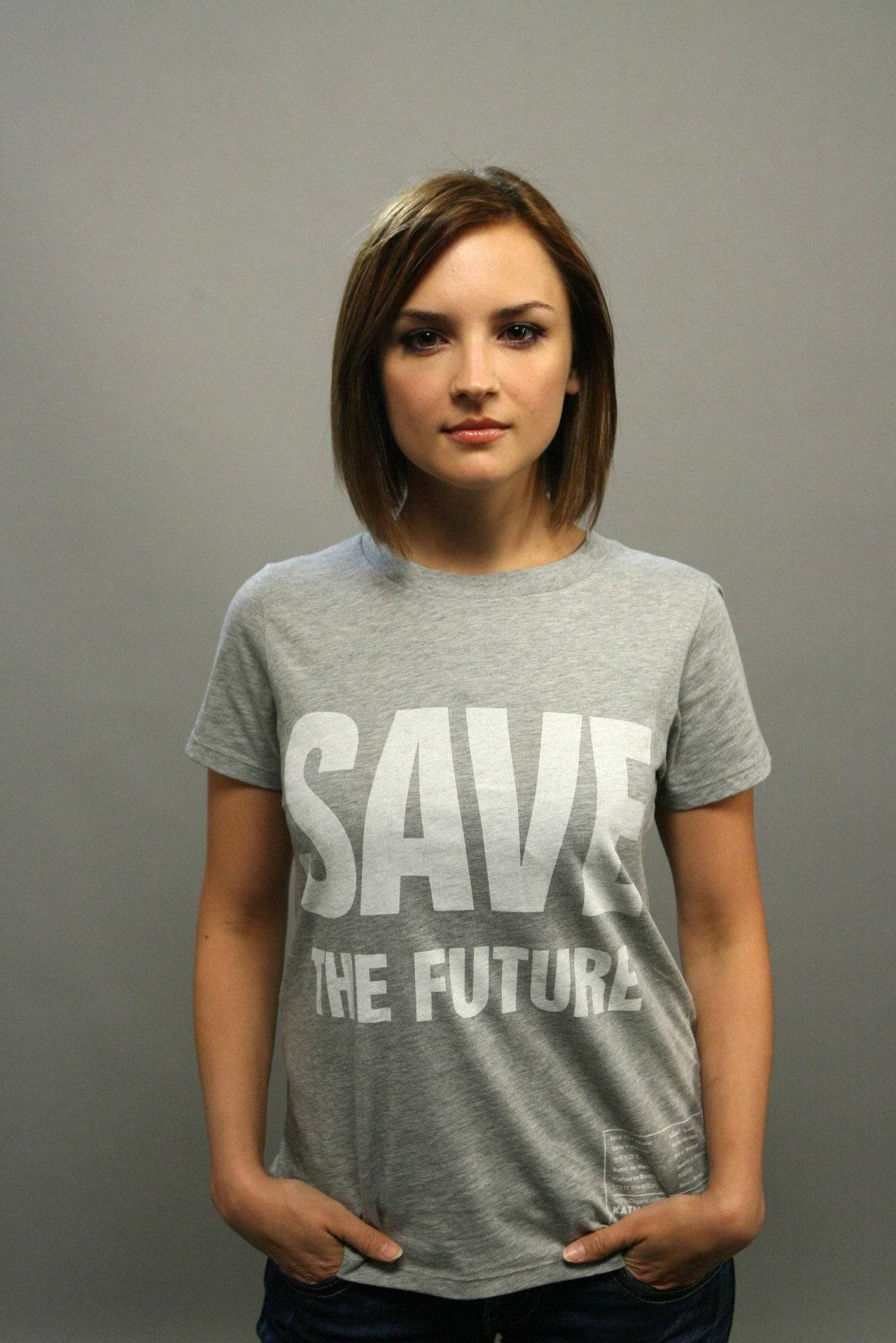 Rachael Leigh Cook, printed shirt, gray t-shirt, HD Phone Wallpaper