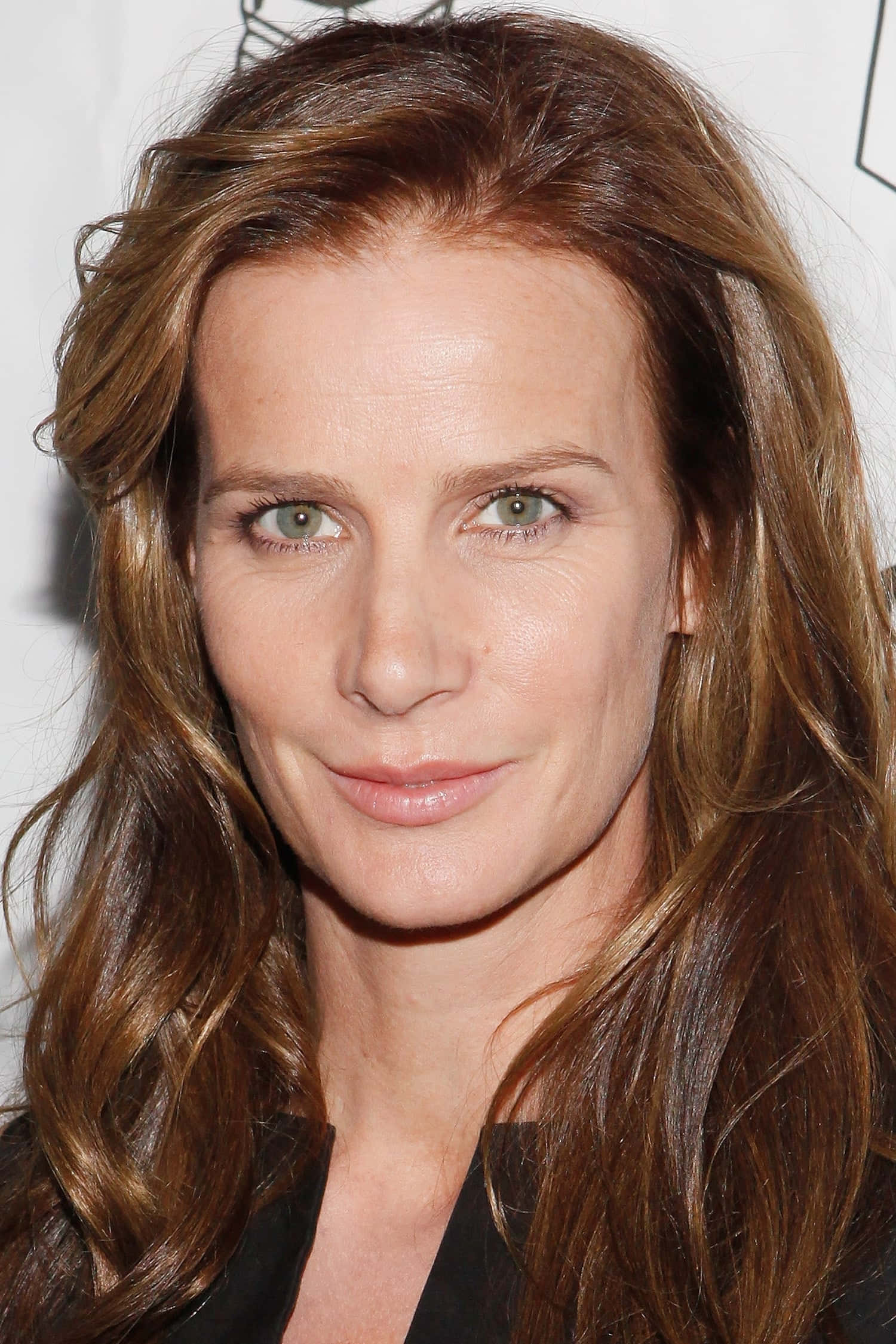 Rachel Griffiths, wavy brown hair, green eyes, Full HD Phone Wallpaper