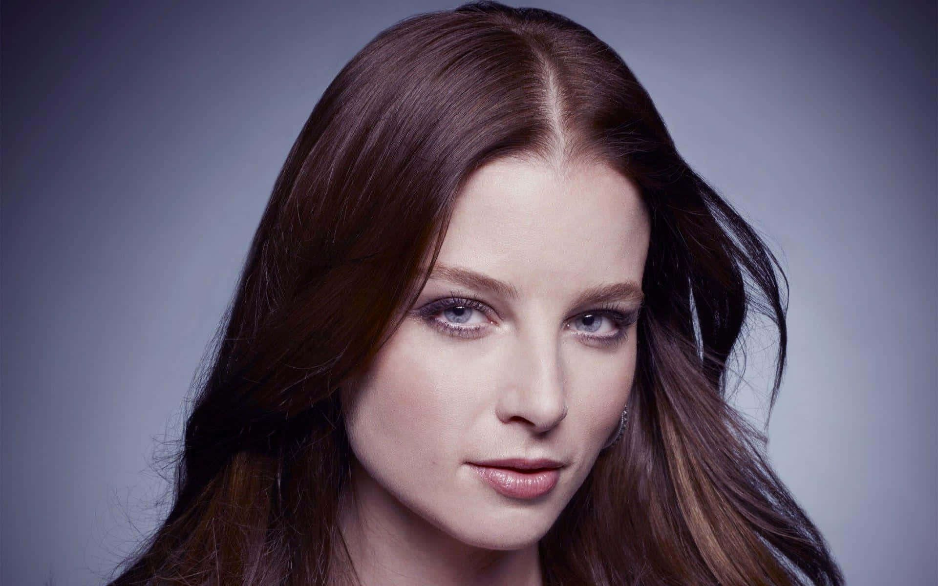 Rachel Nichols, long brown hair, striking blue eyes, Full HD Desktop Wallpaper