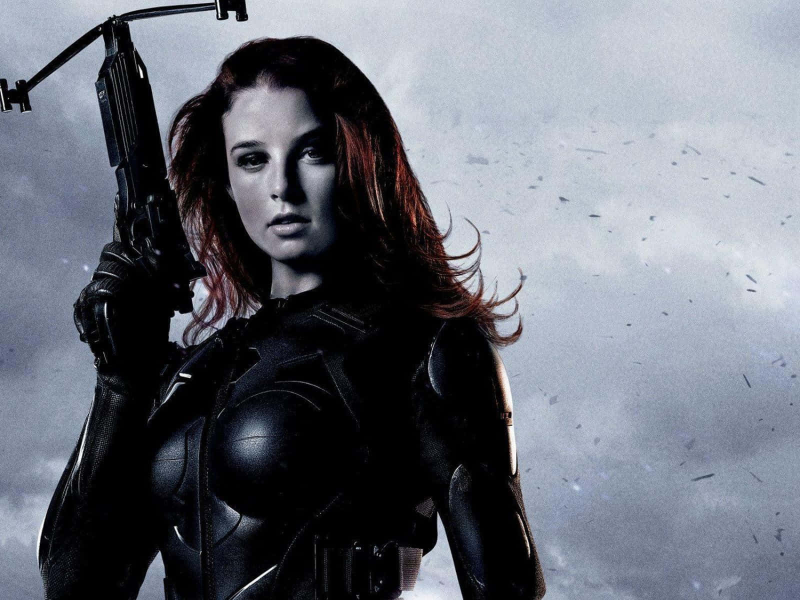 Rachel Nichols, black tactical gear, weapon, HD Desktop Wallpaper