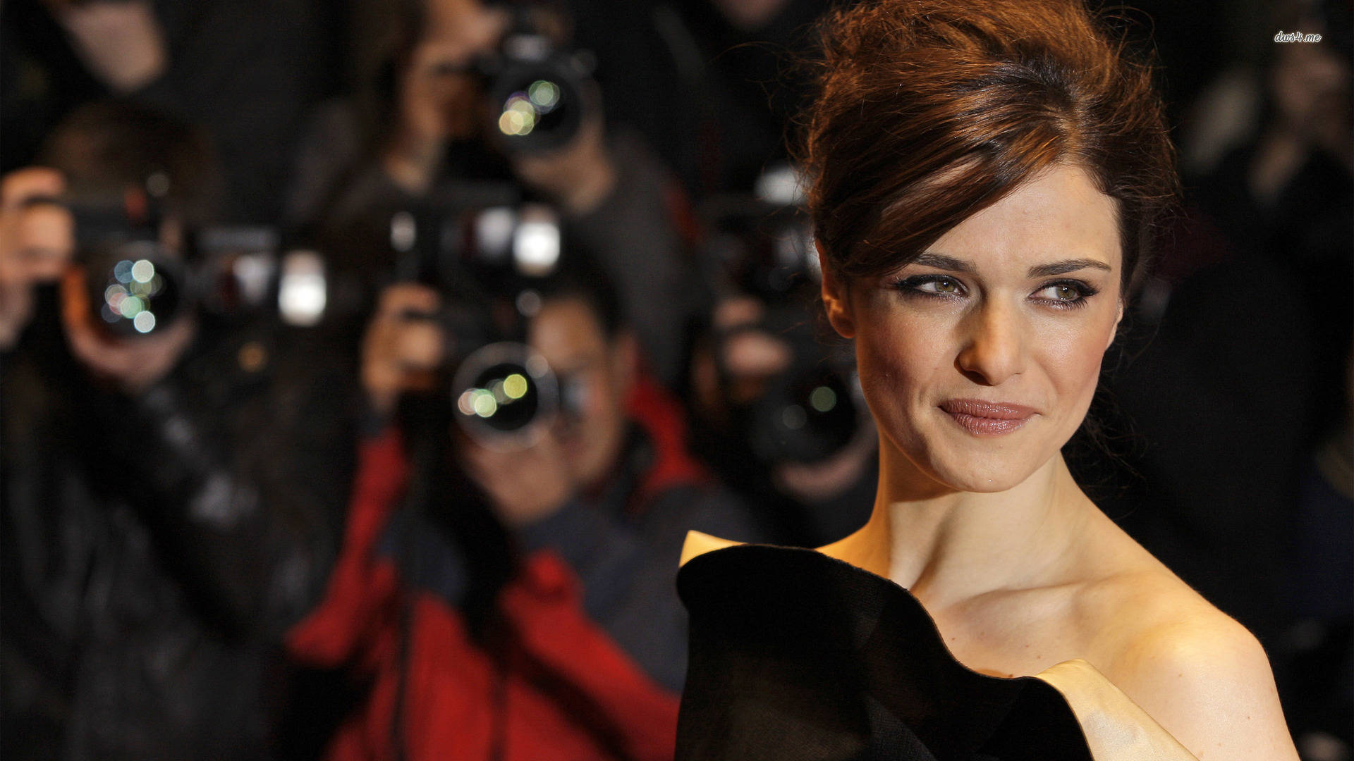 Rachel Weisz, black gown, glamorous event, Full HD Desktop Wallpaper
