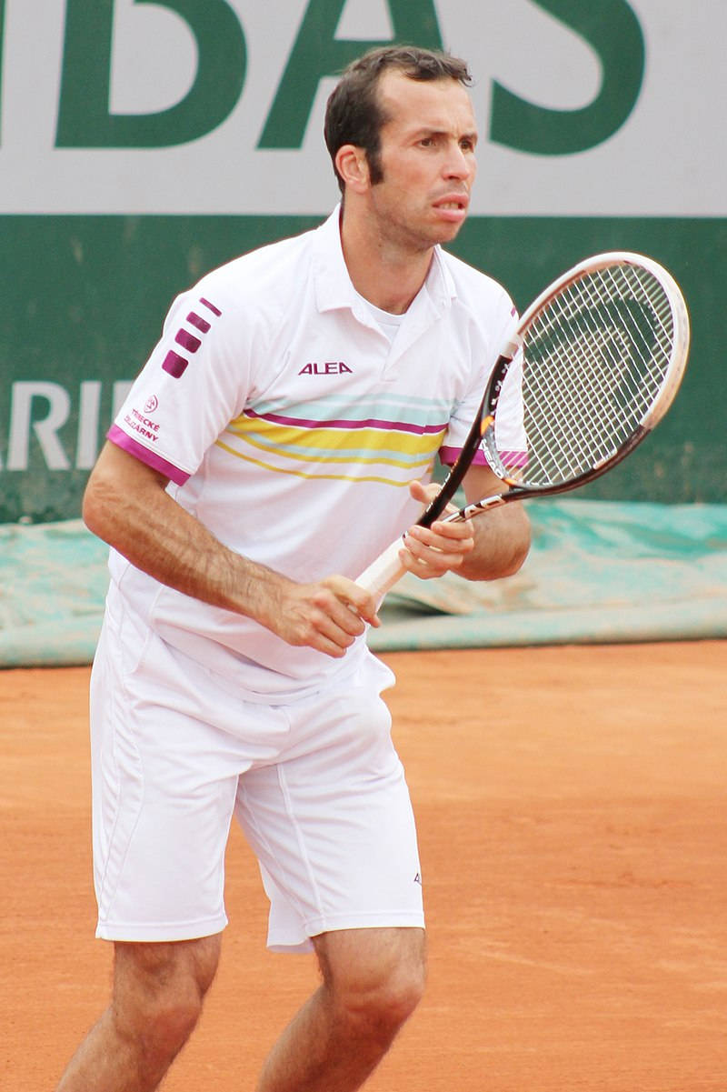 Radek Stepanek, white attire, tennis player, SD Phone Wallpaper
