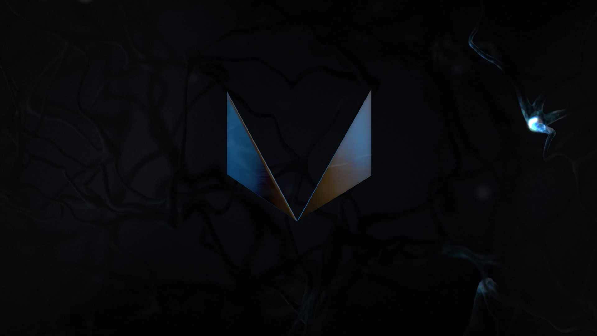Radeon, blue, gold, Full HD Desktop Wallpaper