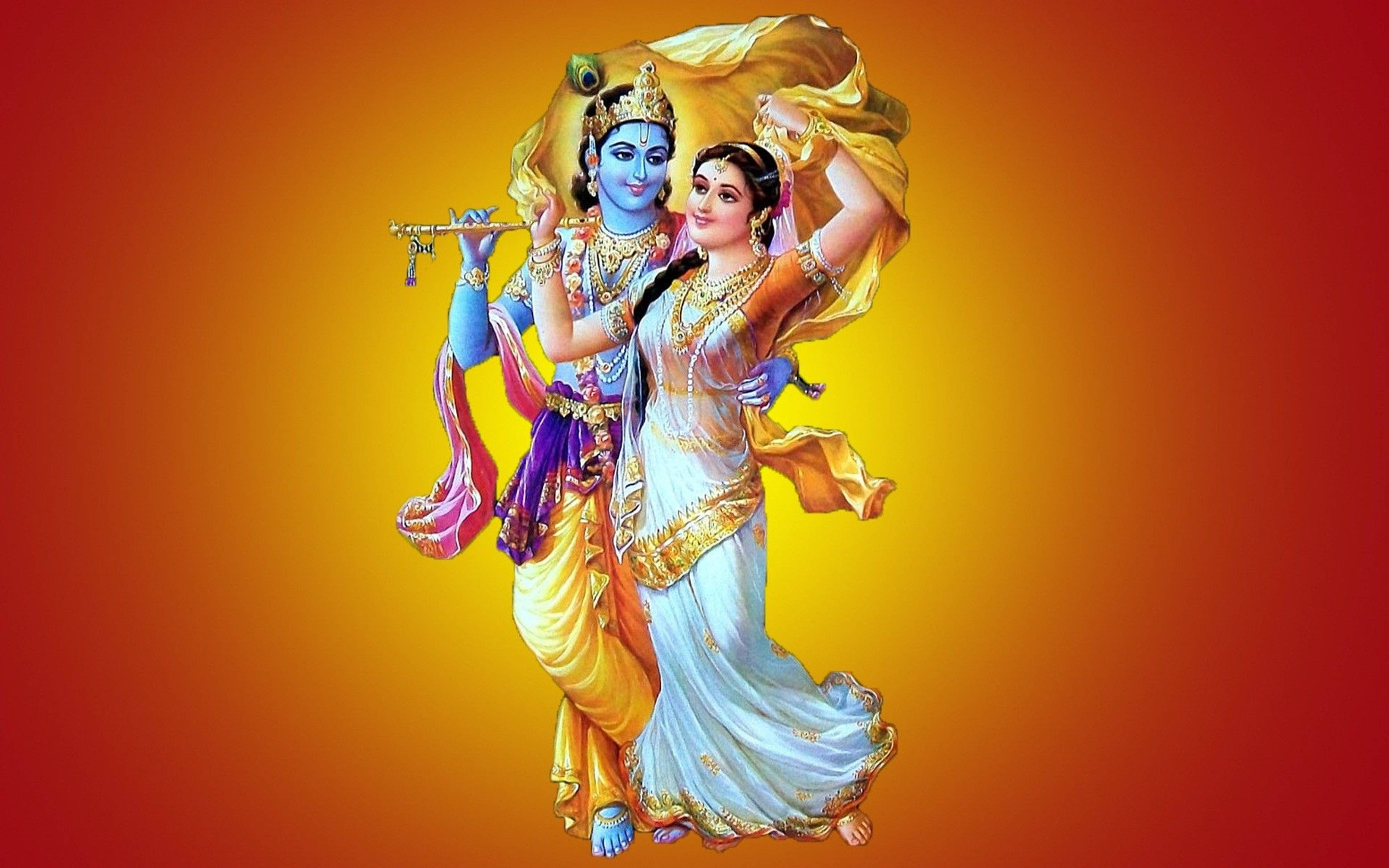 Radha Krishna, Krishna, Radha, 4K Desktop Wallpaper