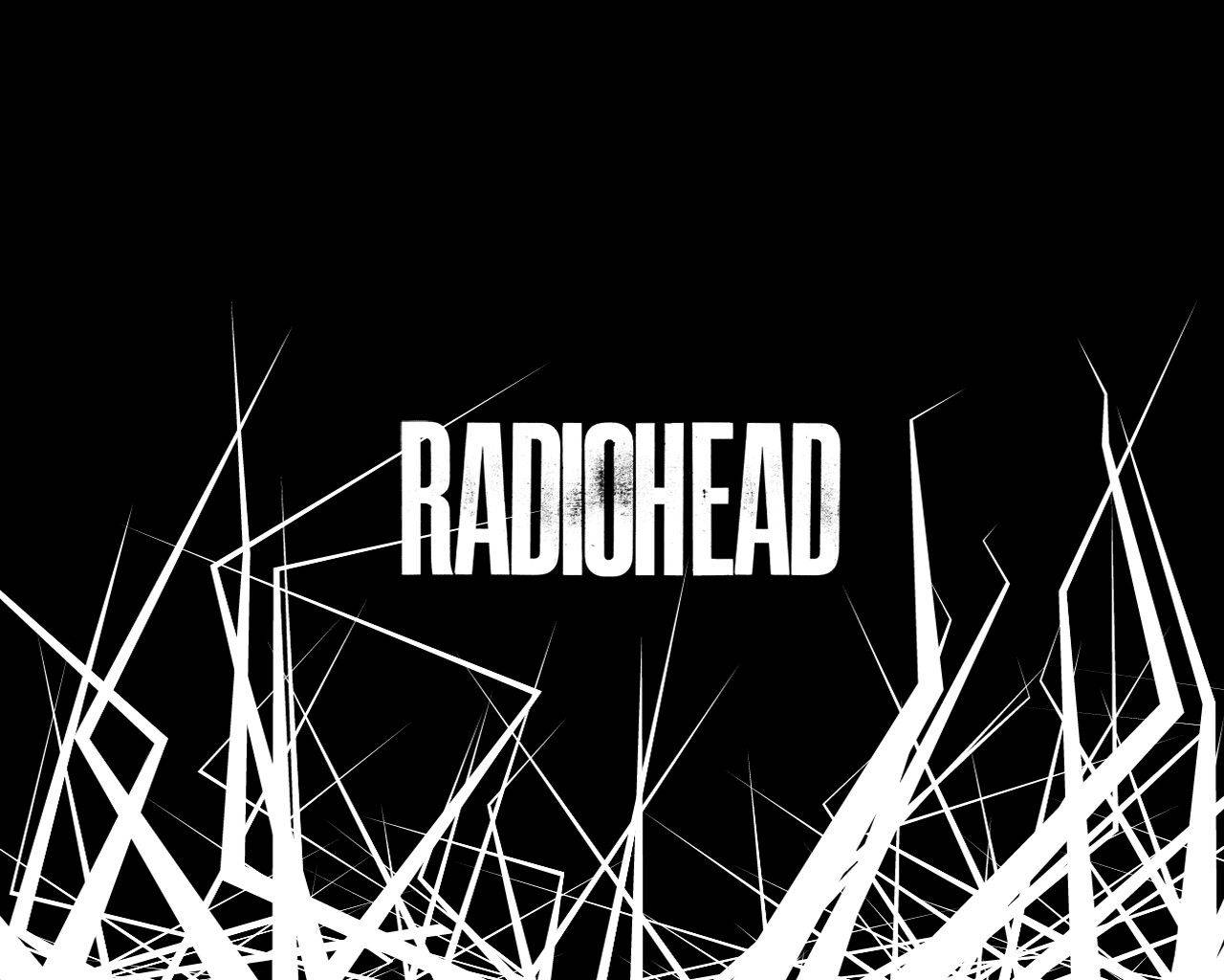 Radiohead, white, black, HD Desktop Wallpaper