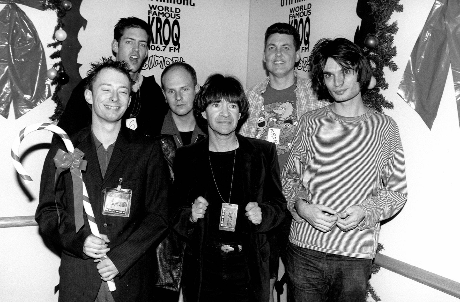 Radiohead, black and white, 1995, HD Desktop Wallpaper