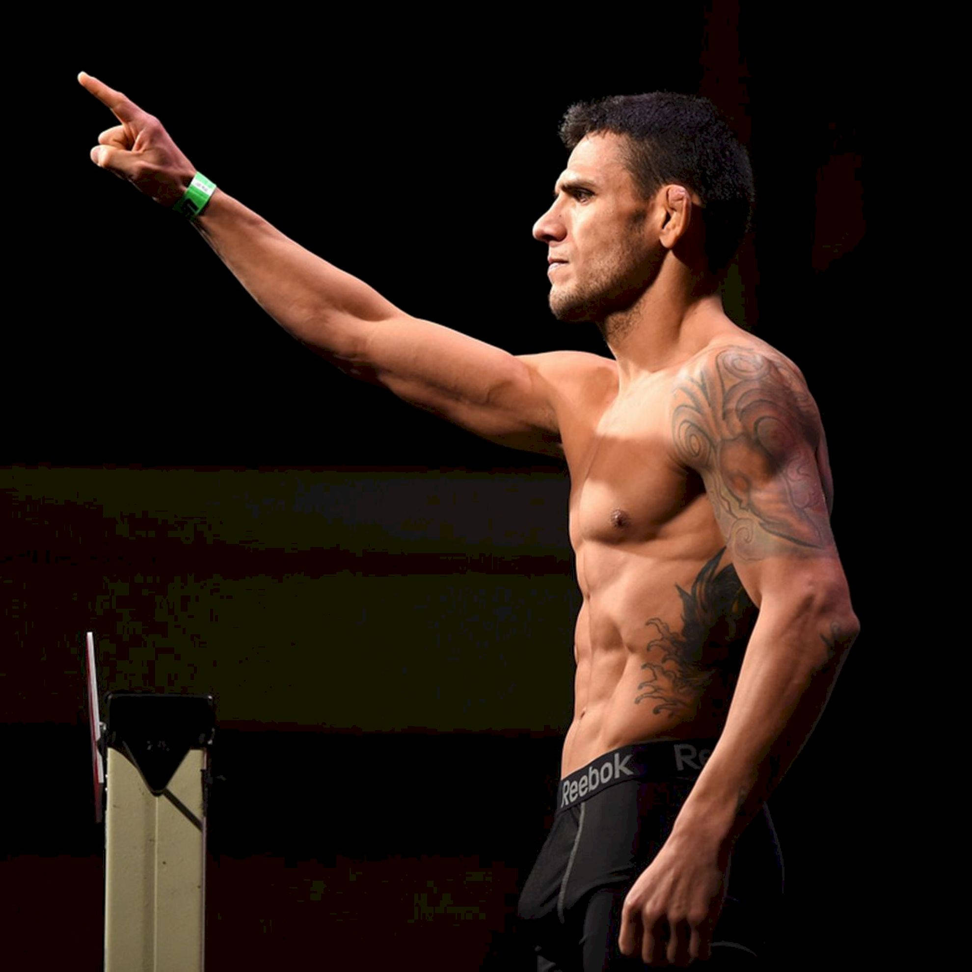 Rafael Dos Anjos, muscular fighter, tattoos, Full HD Desktop Wallpaper